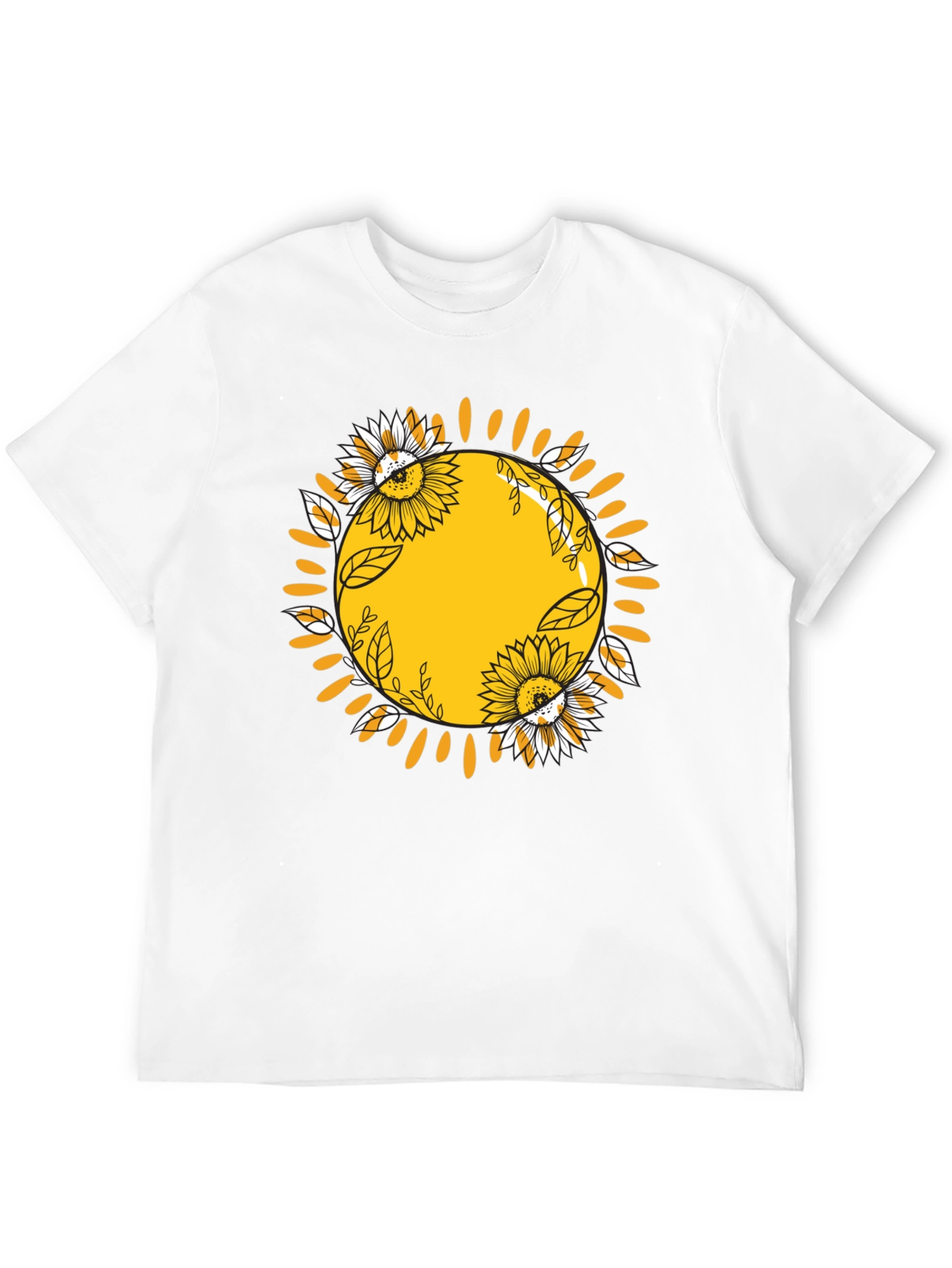 Sunflower Sun Graphic Tee - Stylish Comfort