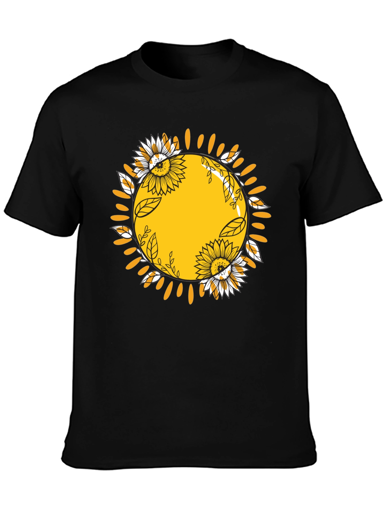 Sunflower Sun Graphic Tee - Stylish Comfort