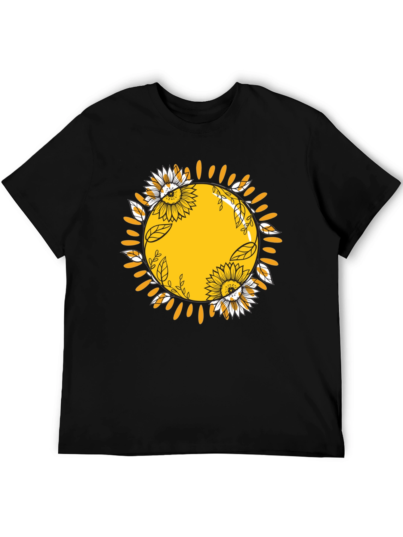 Sunflower Sun Graphic Tee - Stylish Comfort