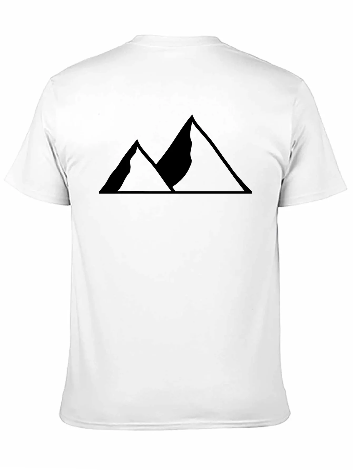 Mens Black Mountain Graphic Tee - Adventure Style
