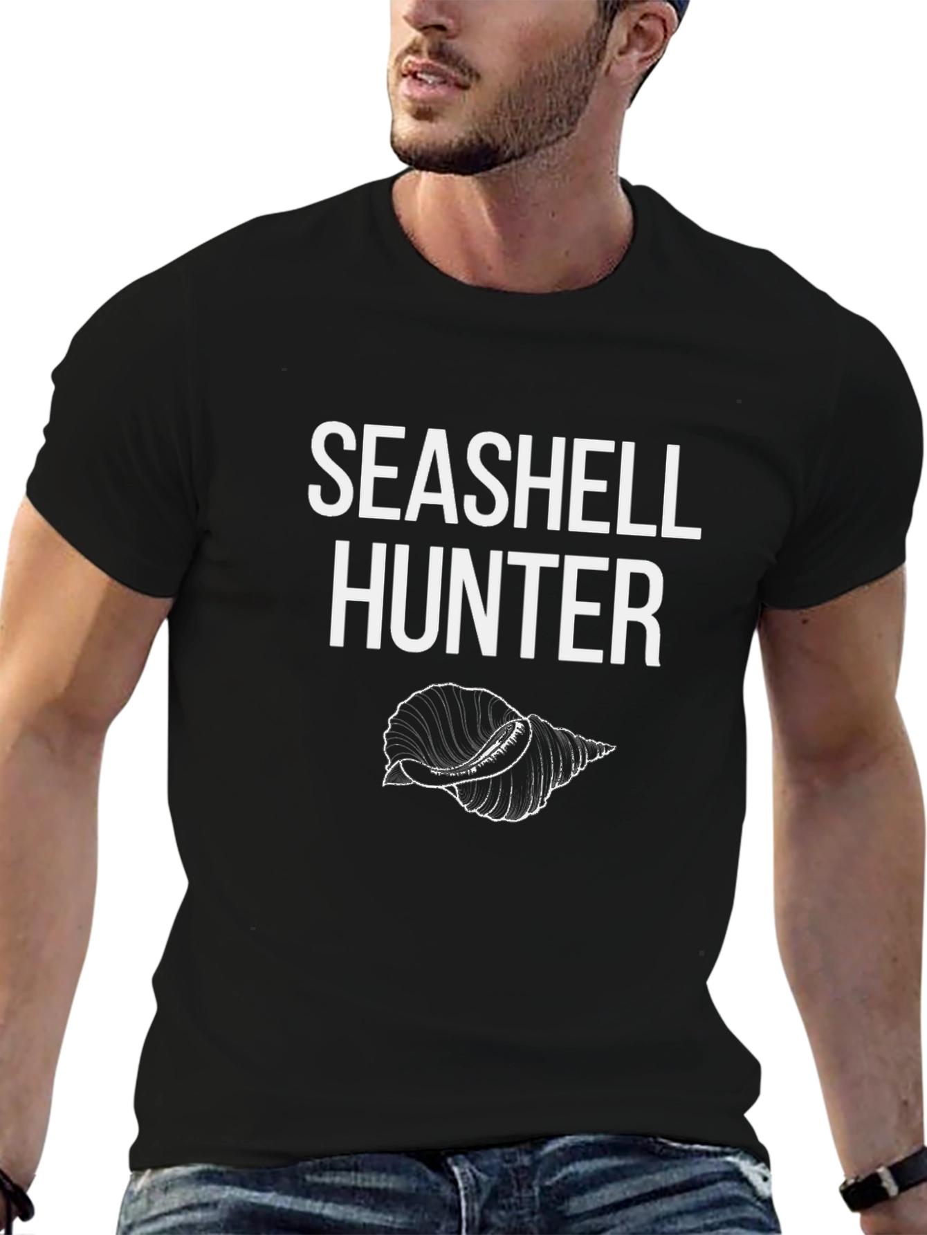 Seashell Hunter Graphic T-Shirt