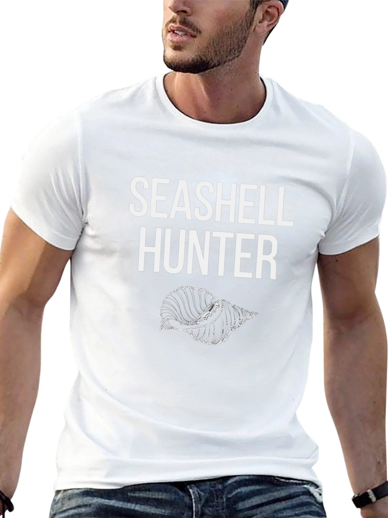 Seashell Hunter Graphic T-Shirt
