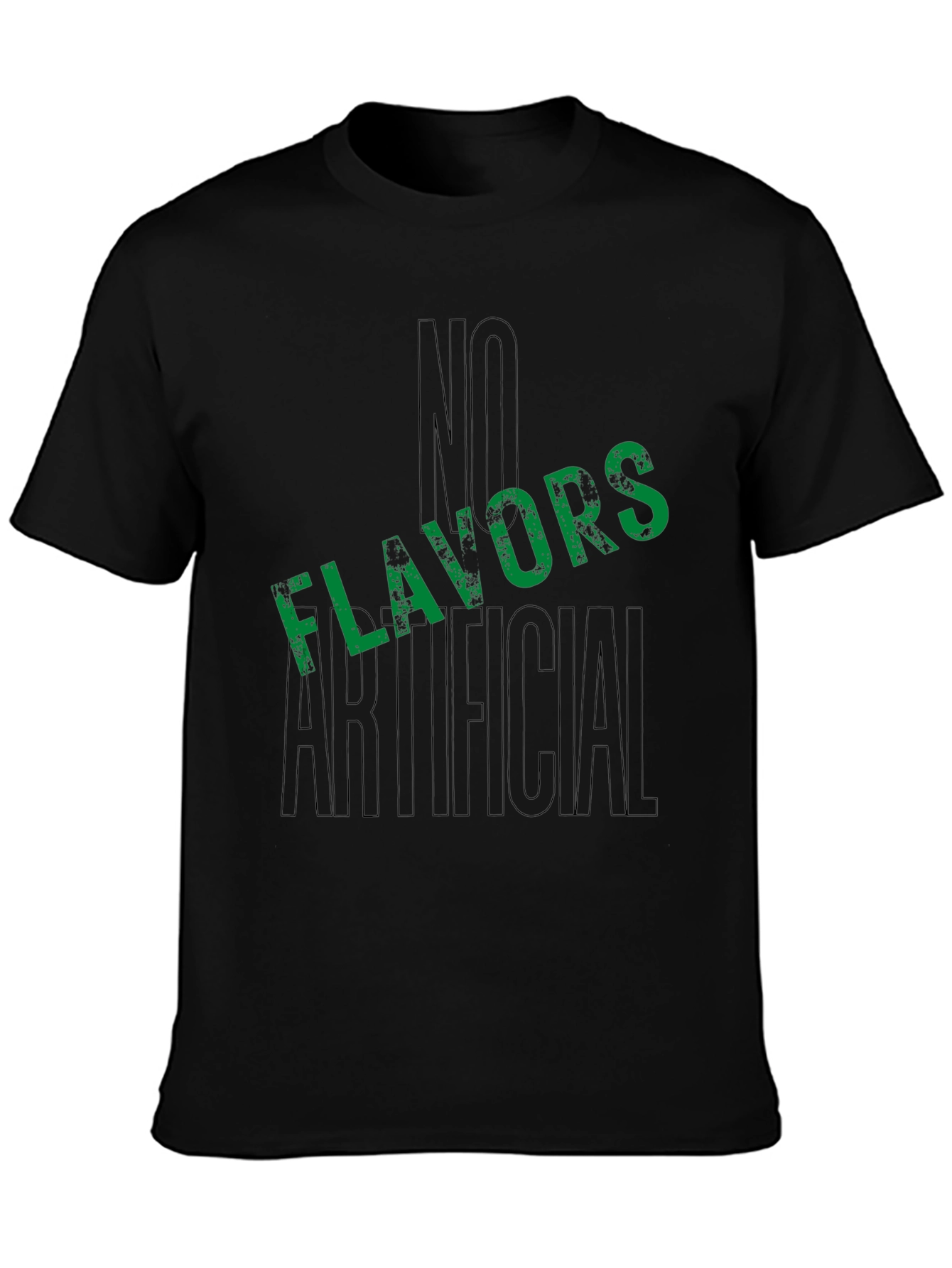 No Artificial Flavors Black T-Shirt
