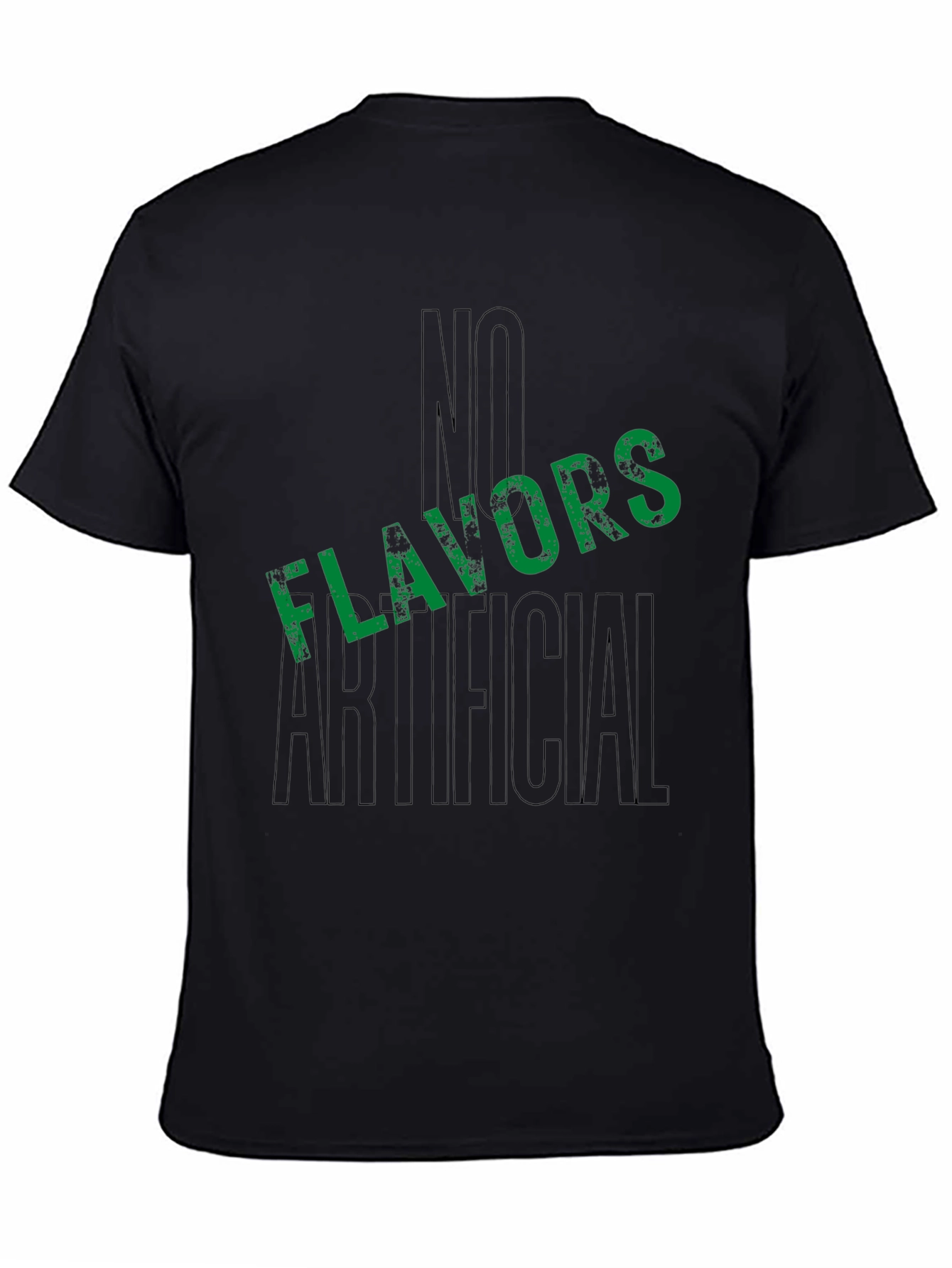 No Artificial Flavors Black T-Shirt