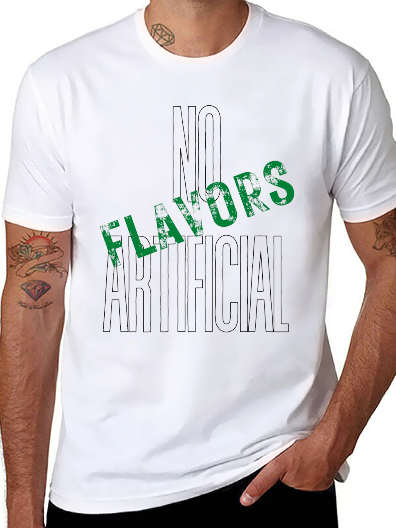 No Artificial Flavors Black T-Shirt