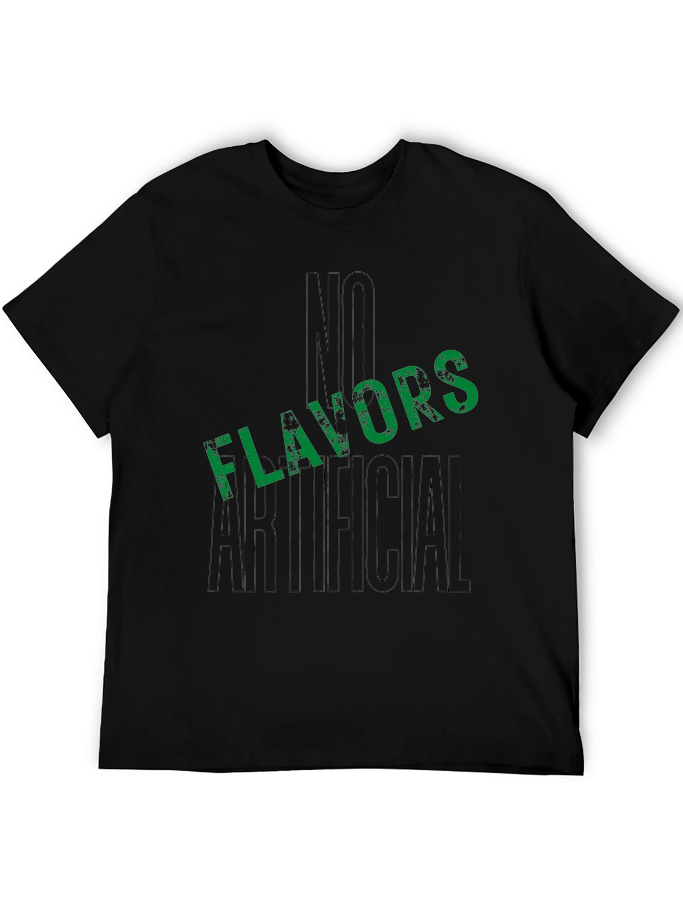 No Artificial Flavors Black T-Shirt