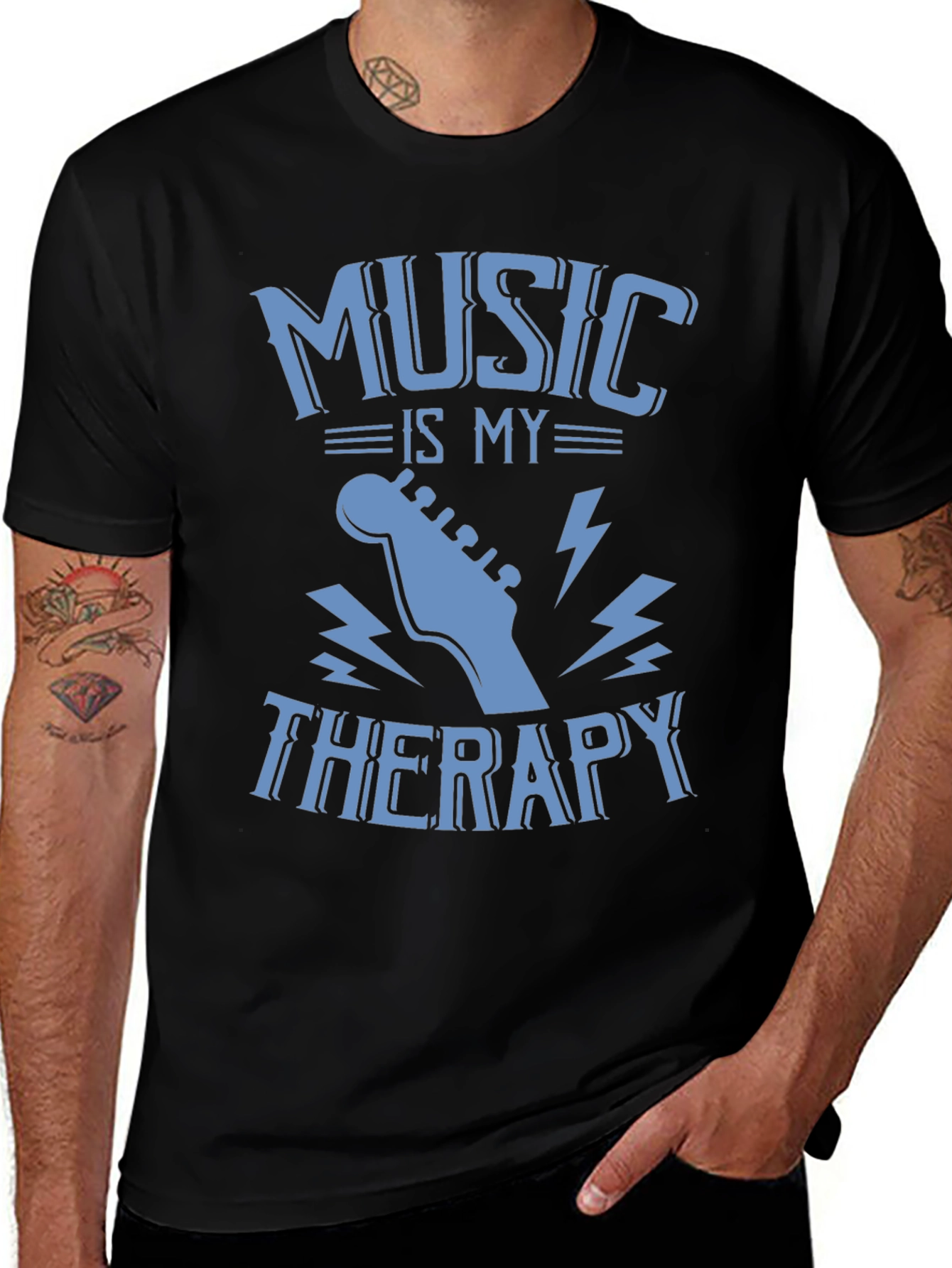 Music is My Therapy Graphic T-Shirt