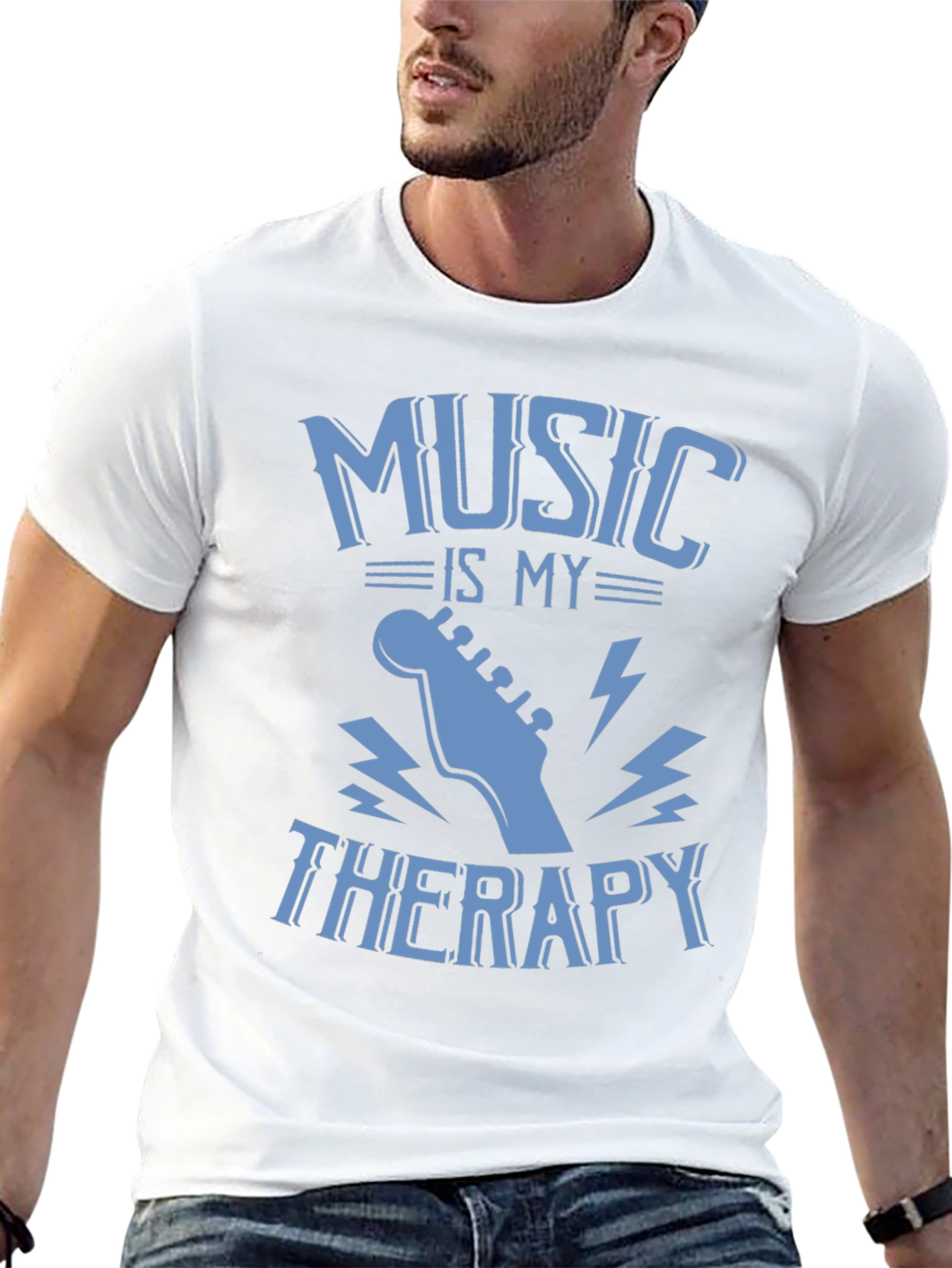 Music is My Therapy Graphic T-Shirt