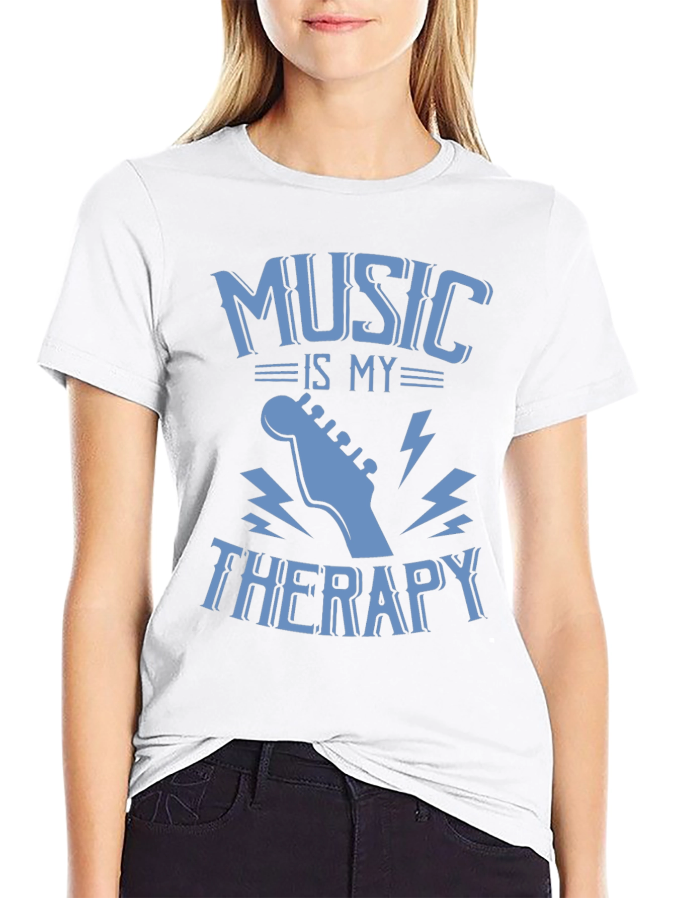 Music is My Therapy Graphic T-Shirt