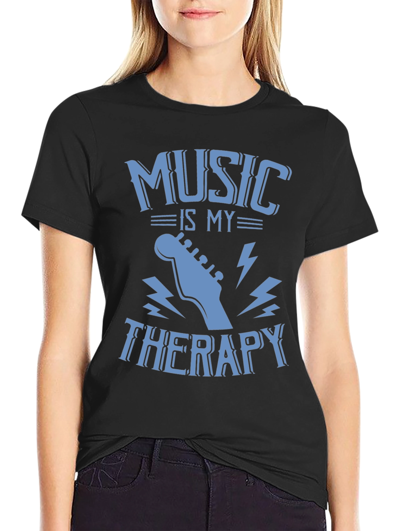 Music is My Therapy Graphic T-Shirt