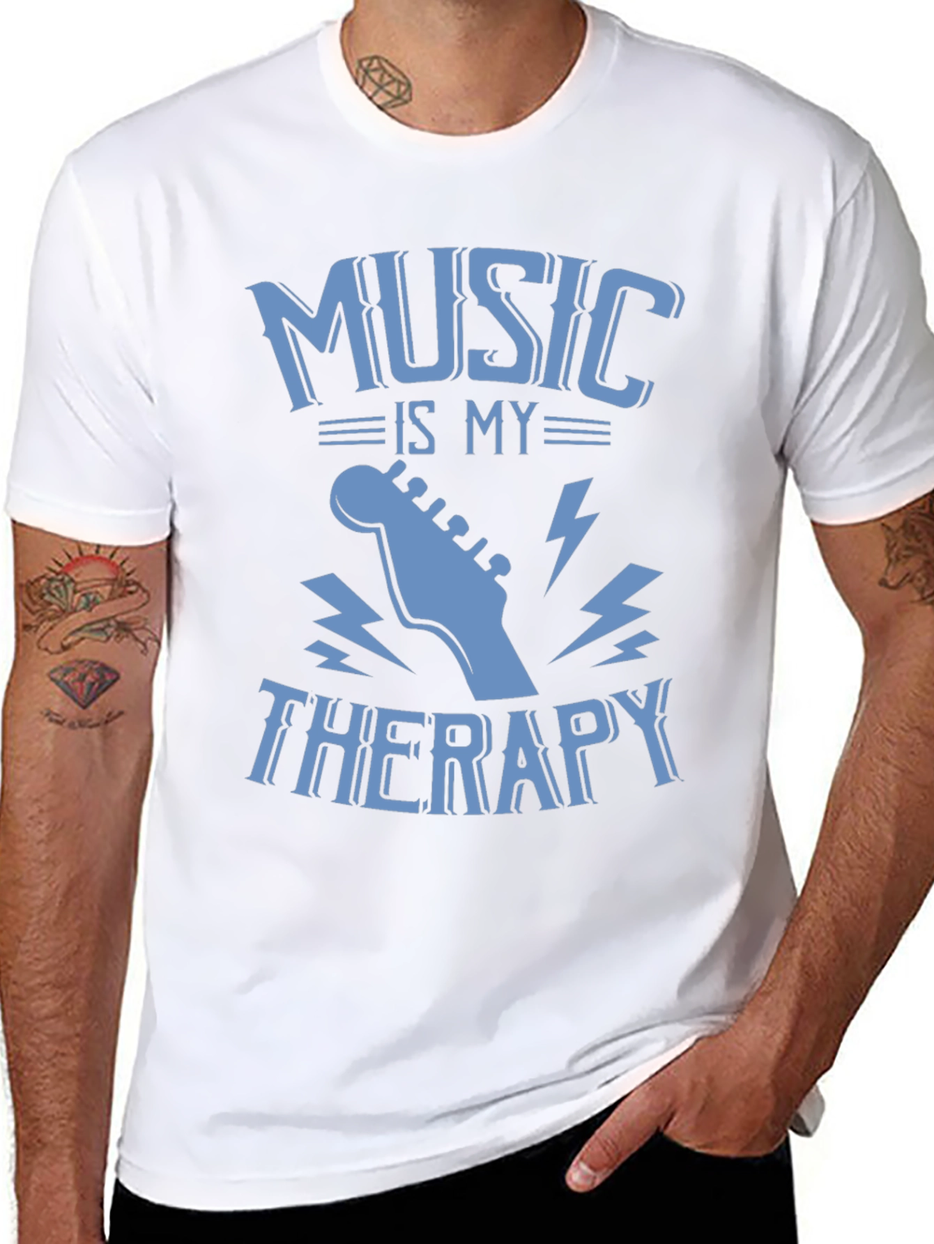 Music is My Therapy Graphic T-Shirt