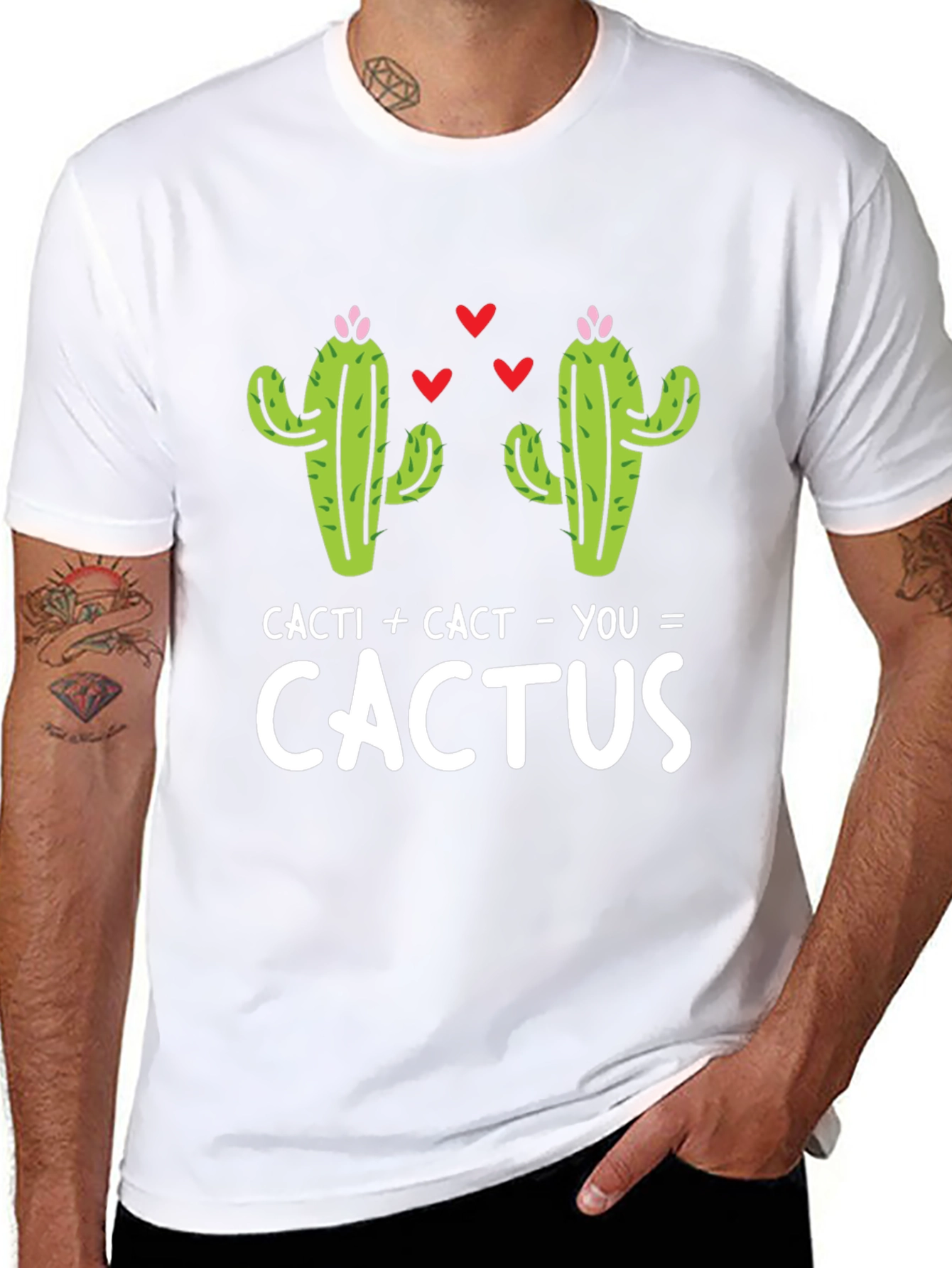 Cacti + Cact - You = Cactus T-Shirt