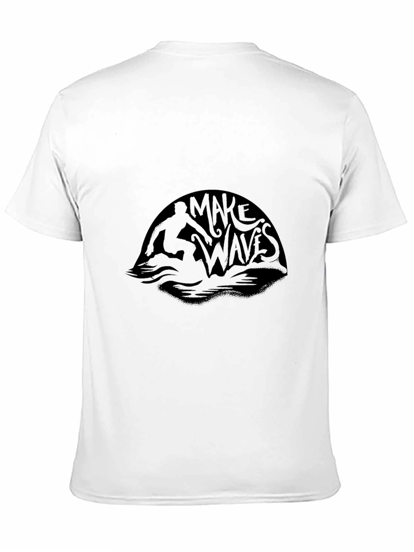 Make Waves Black Graphic Tee