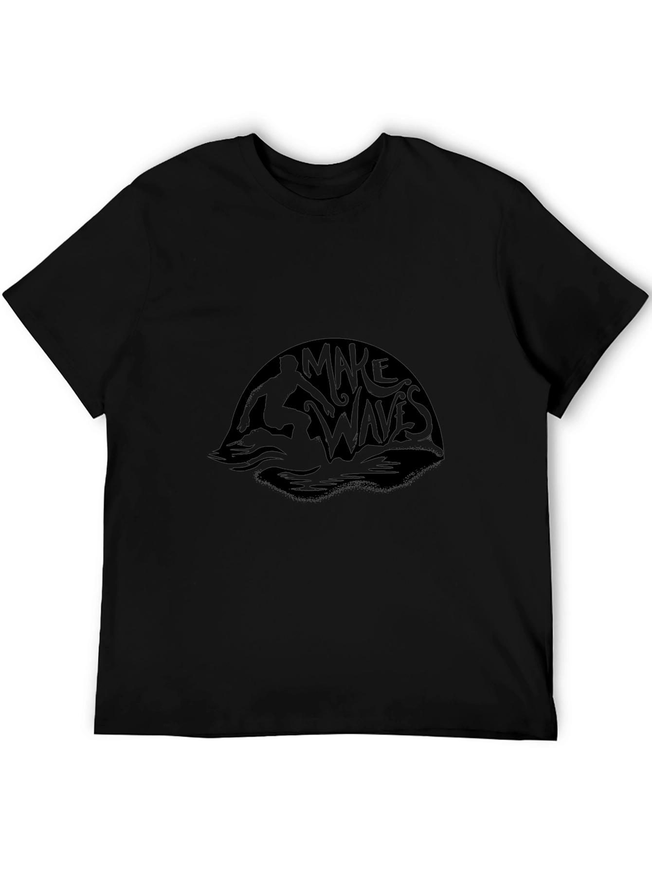 Make Waves Black Graphic Tee