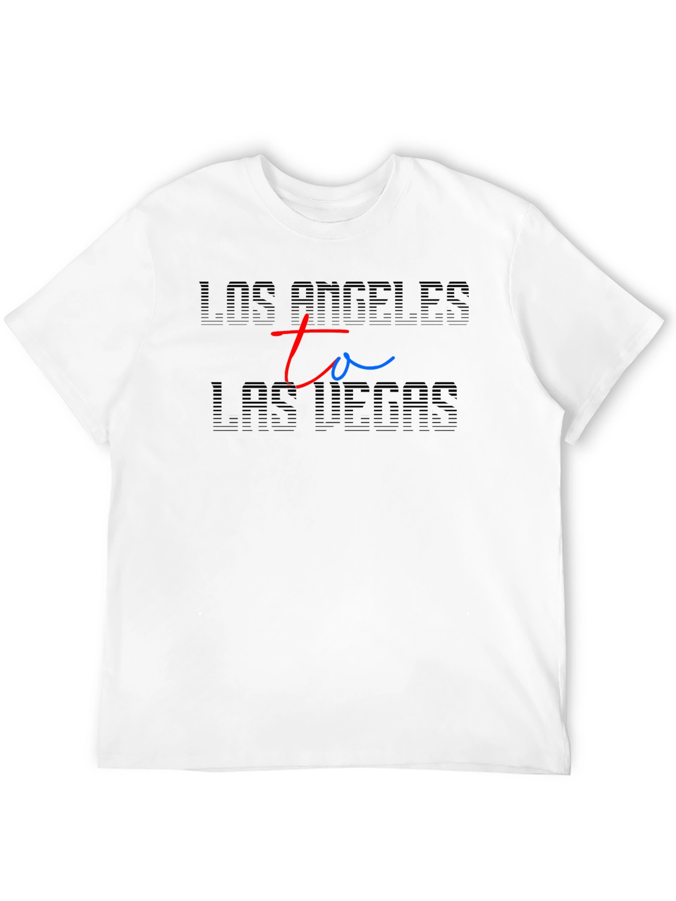 LA to Las Vegas Black T-Shirt