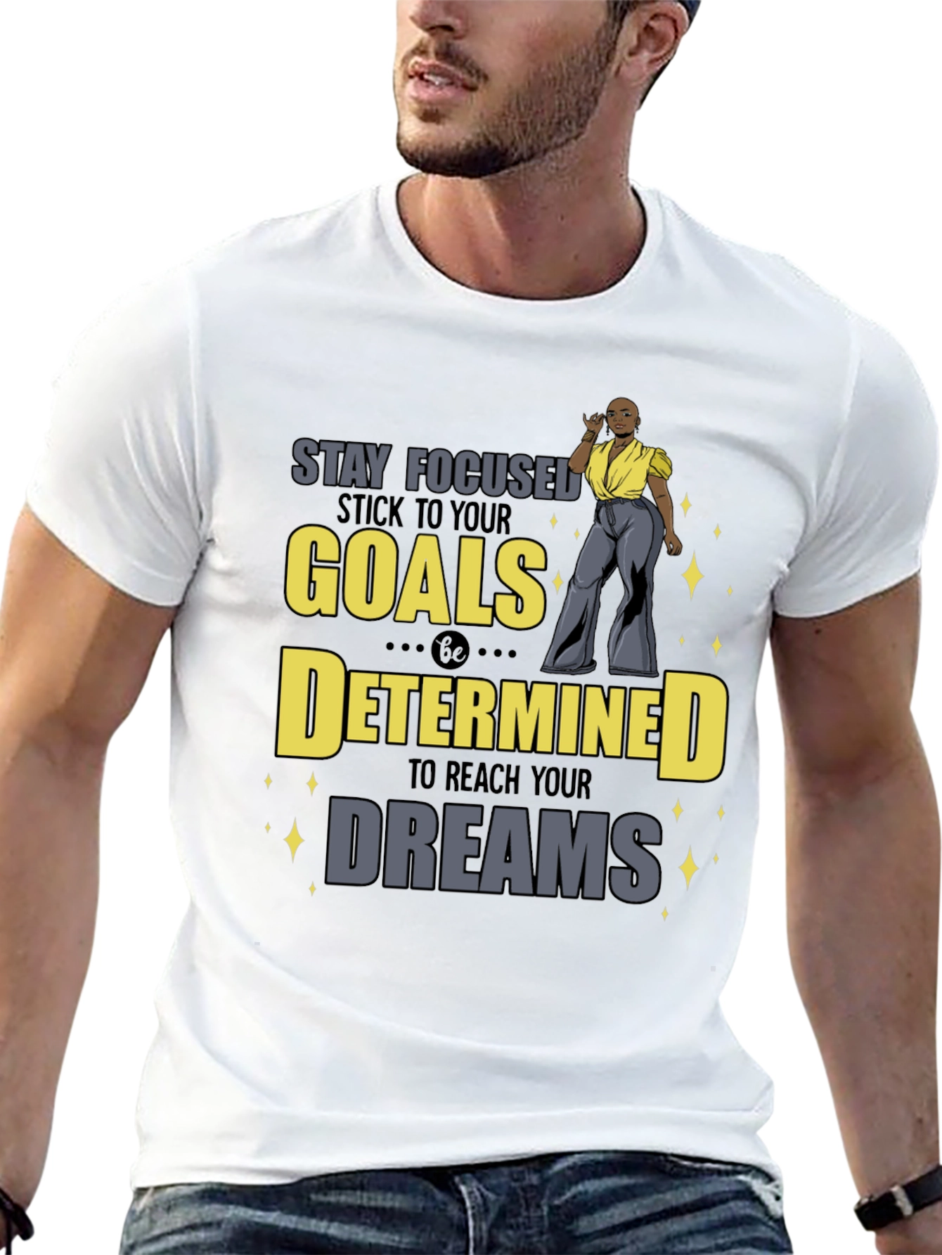 Stay Focused Motivational T-Shirt