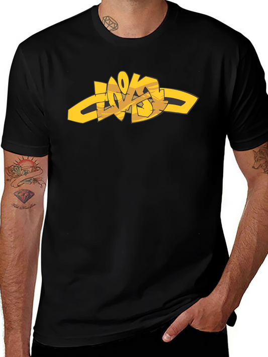 Urban Style Graphic Tee - Black