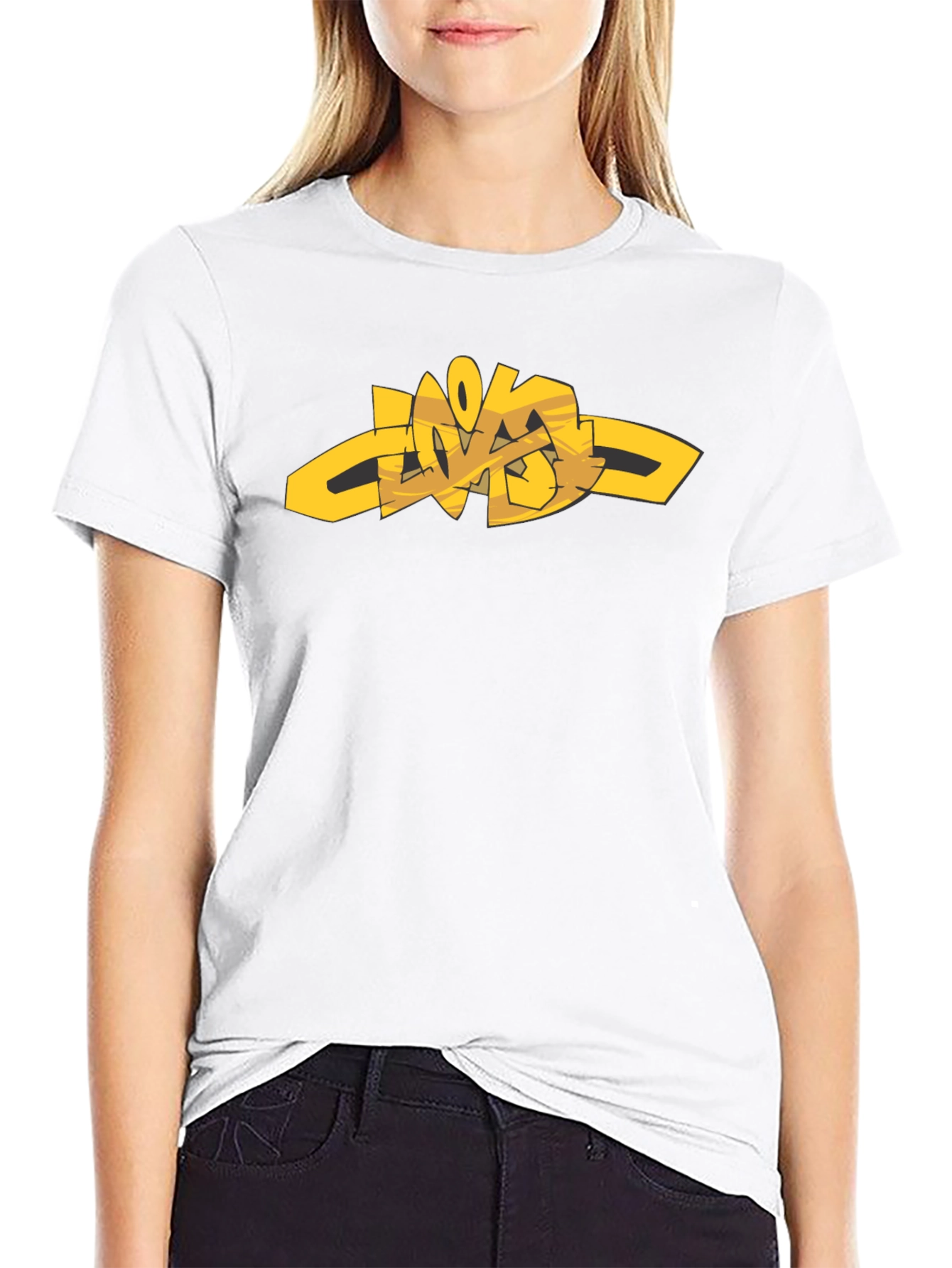 Urban Style Graphic Tee - Black