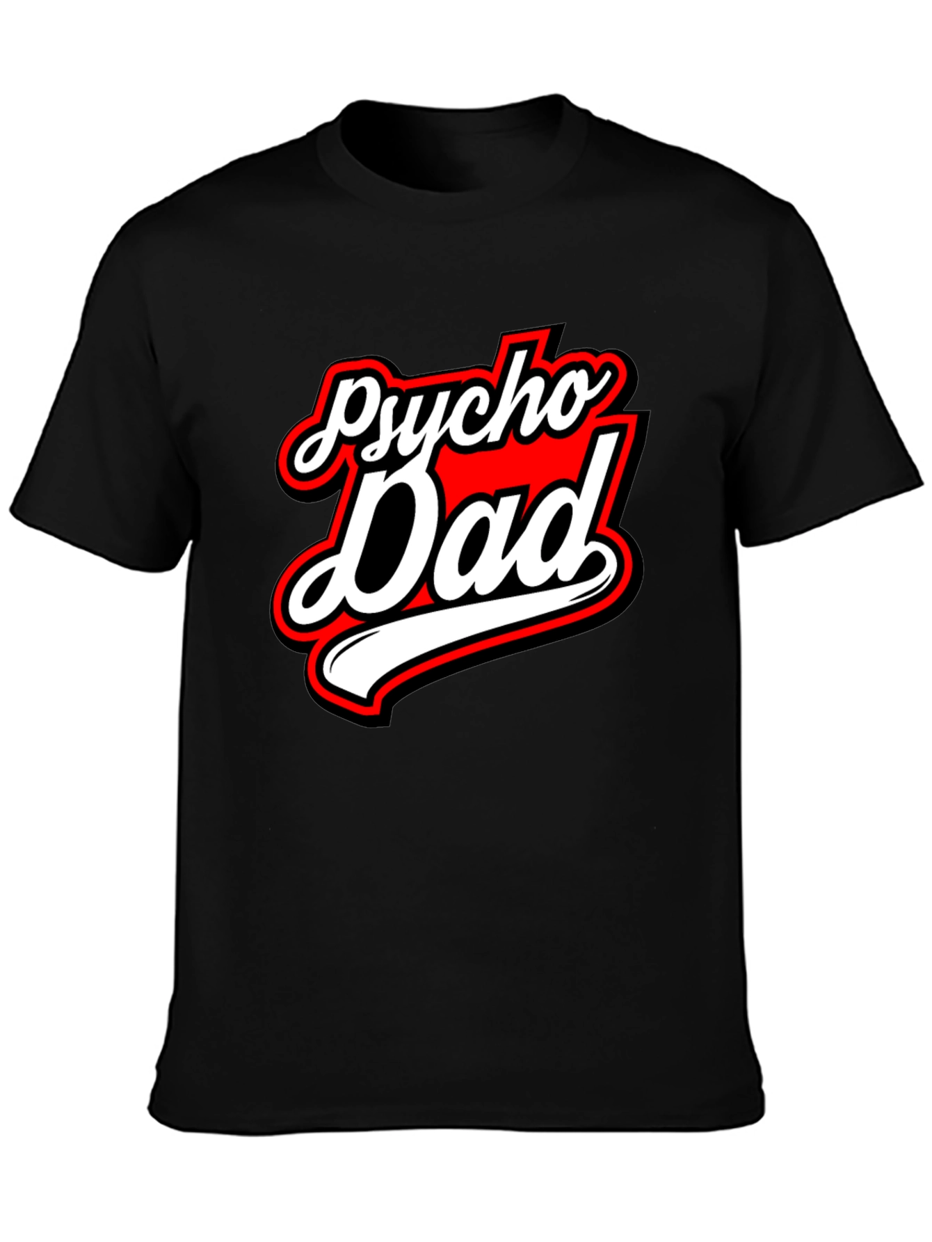 Psycho Dad Graphic Tee - Black Crew Neck