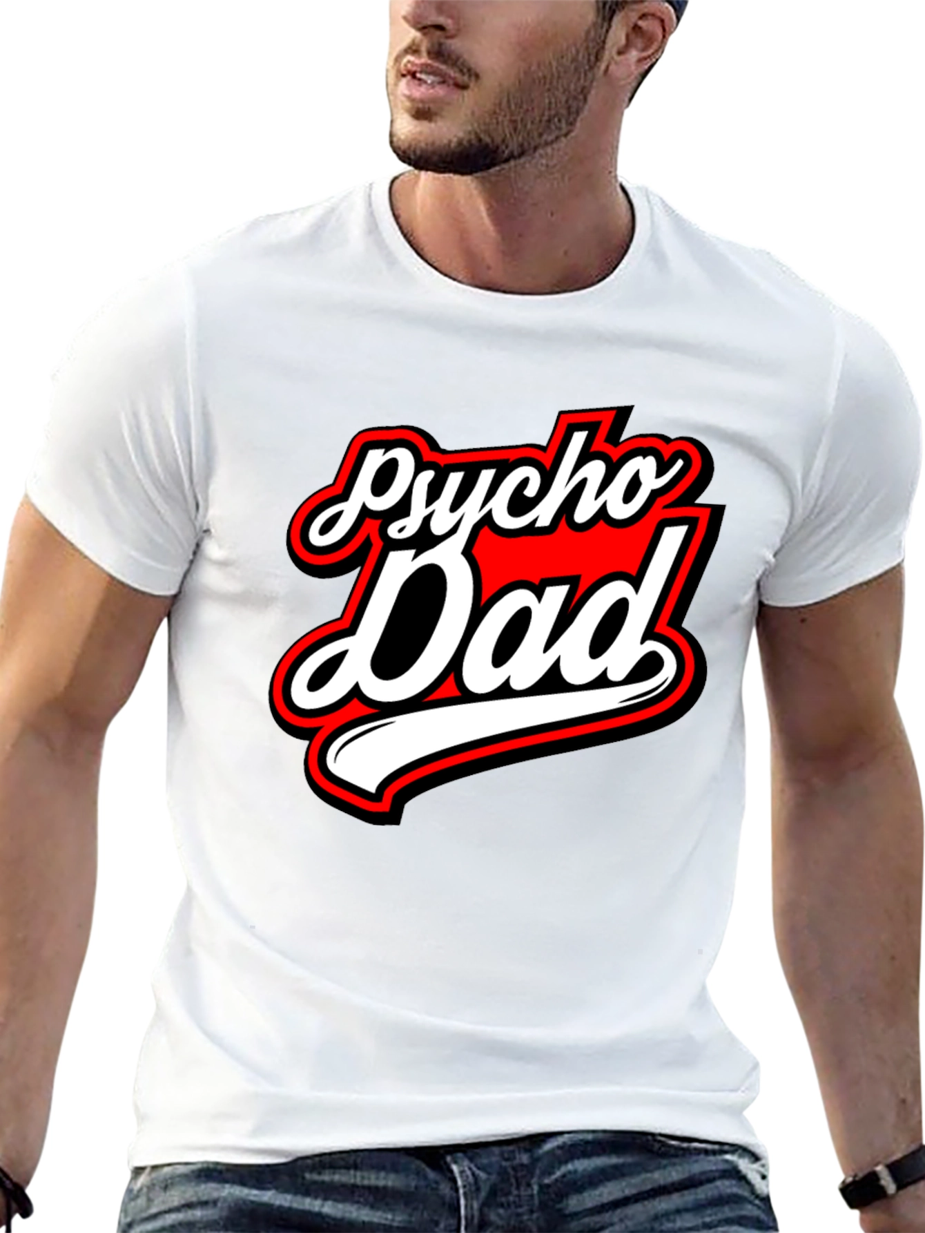 Psycho Dad Graphic Tee - Black Crew Neck