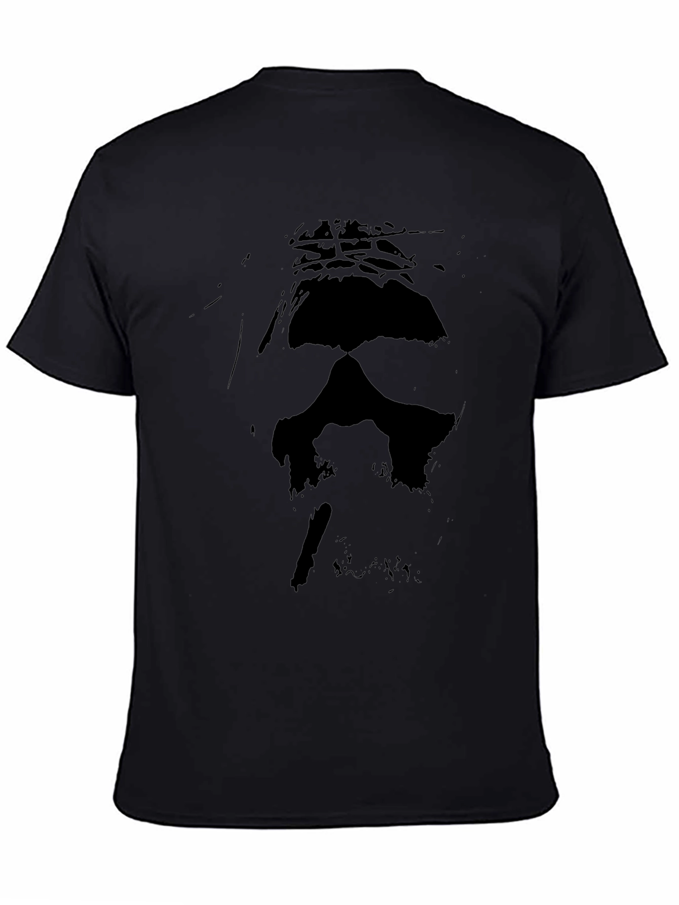 Abstract Graphic Black T-Shirt - Modern Style