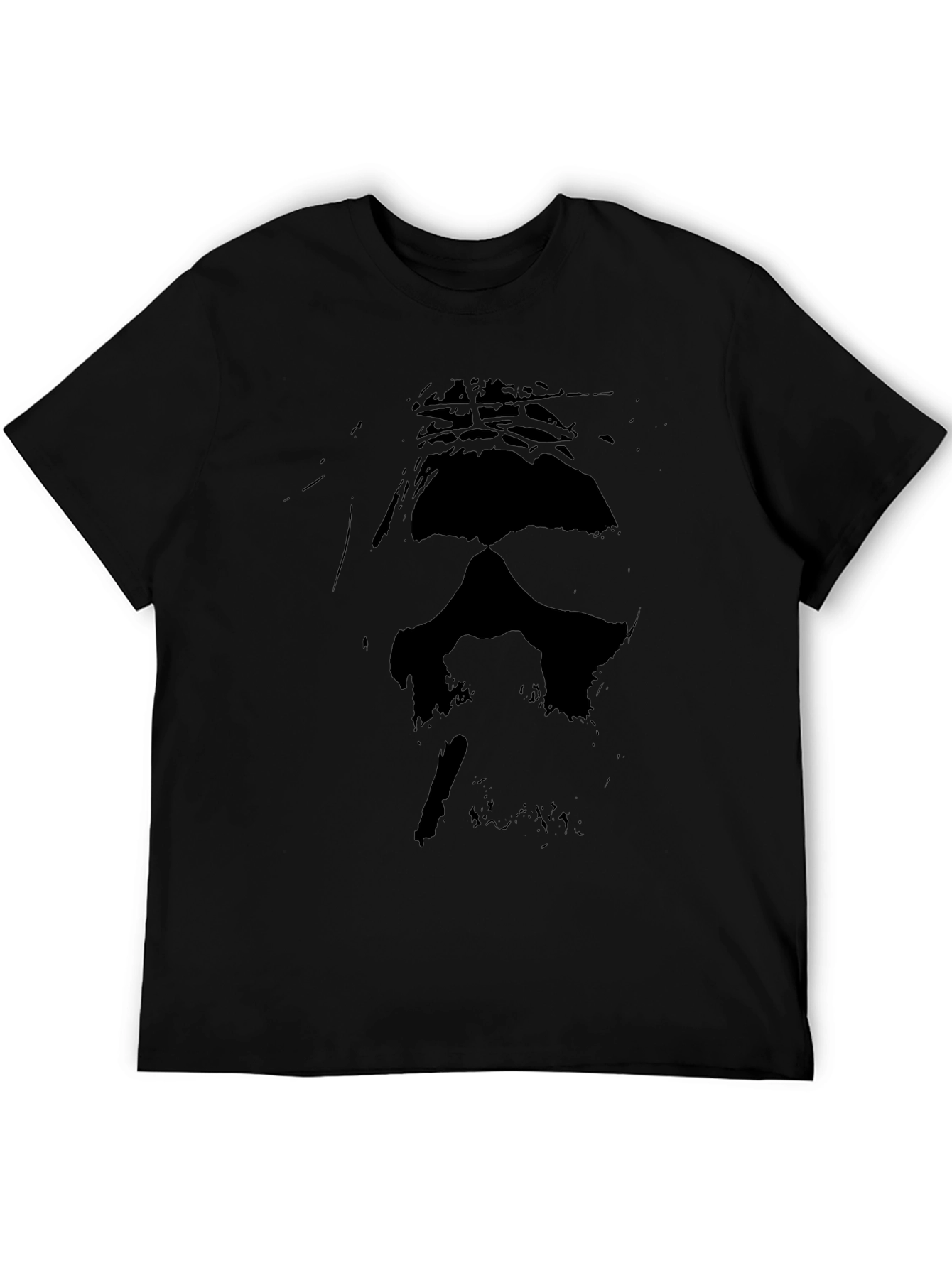 Abstract Graphic Black T-Shirt - Modern Style