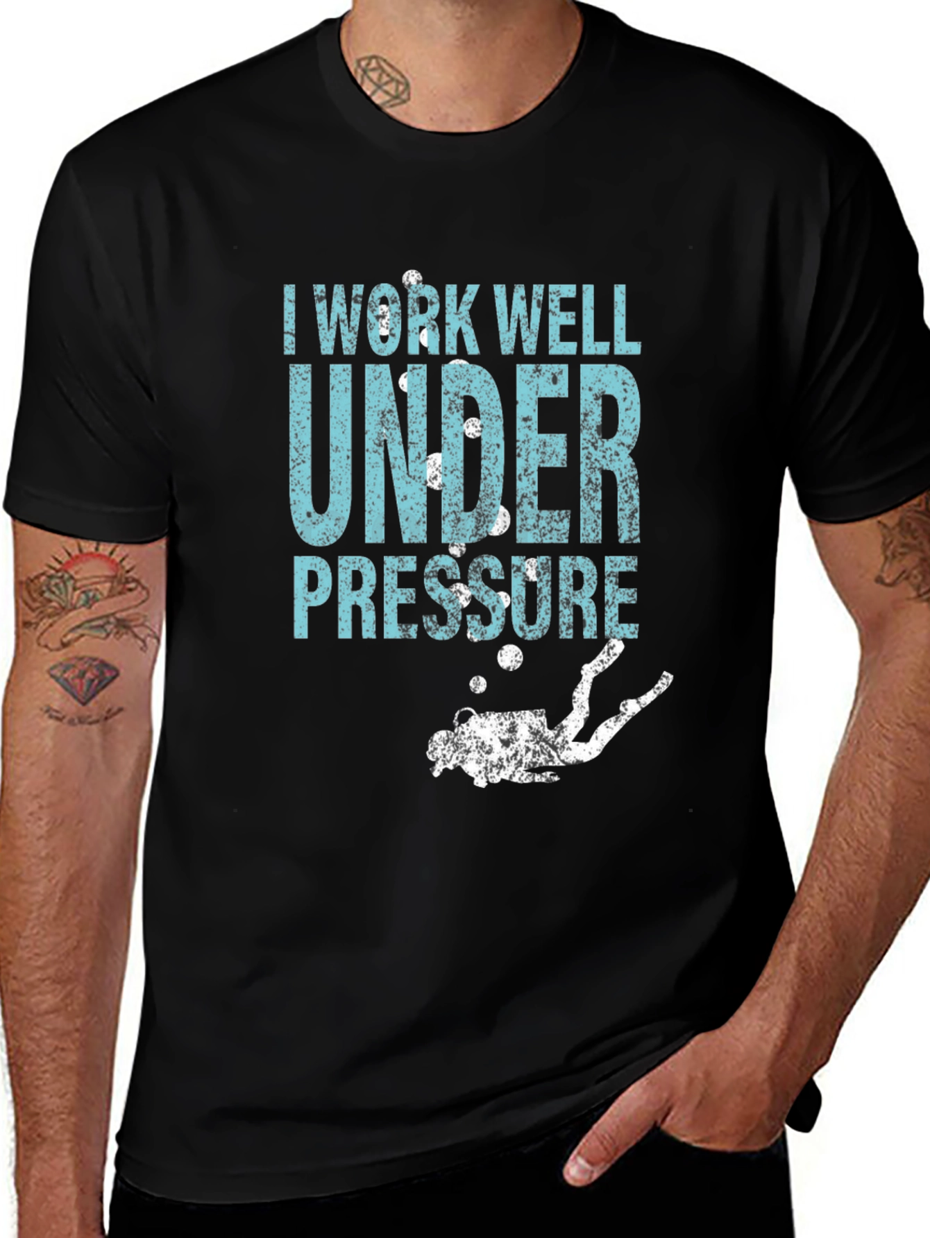 I Work Well Under Pressure Diver T-Shirt