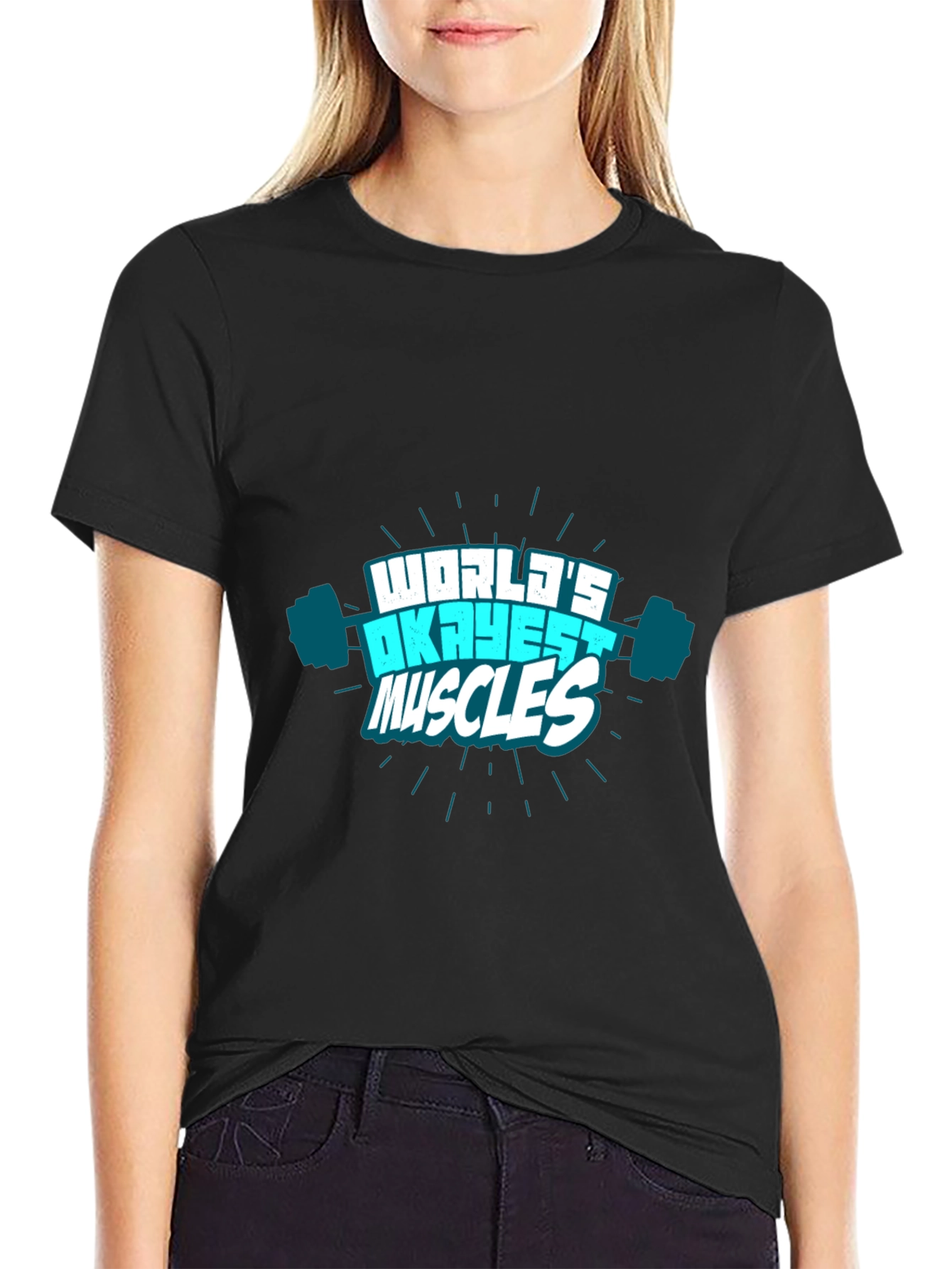 Worlds Okayest Muscles Graphic T-Shirt