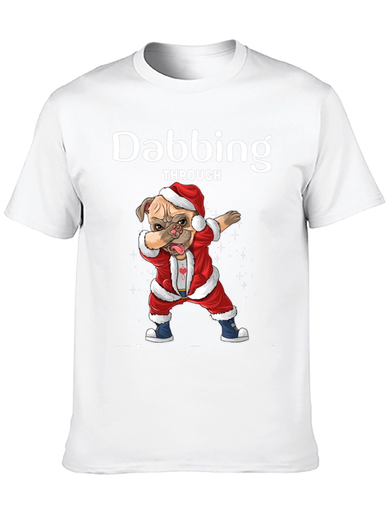 Dabbing Dog Christmas T-Shirt