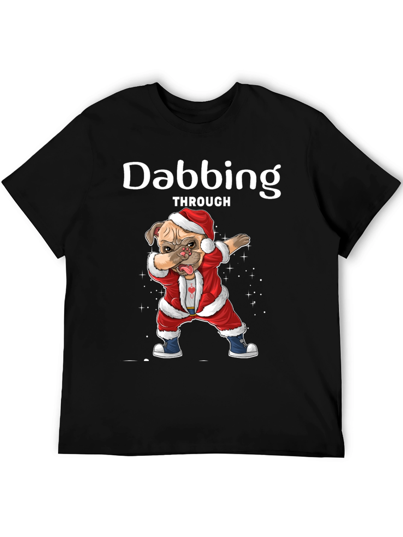 Dabbing Dog Christmas T-Shirt