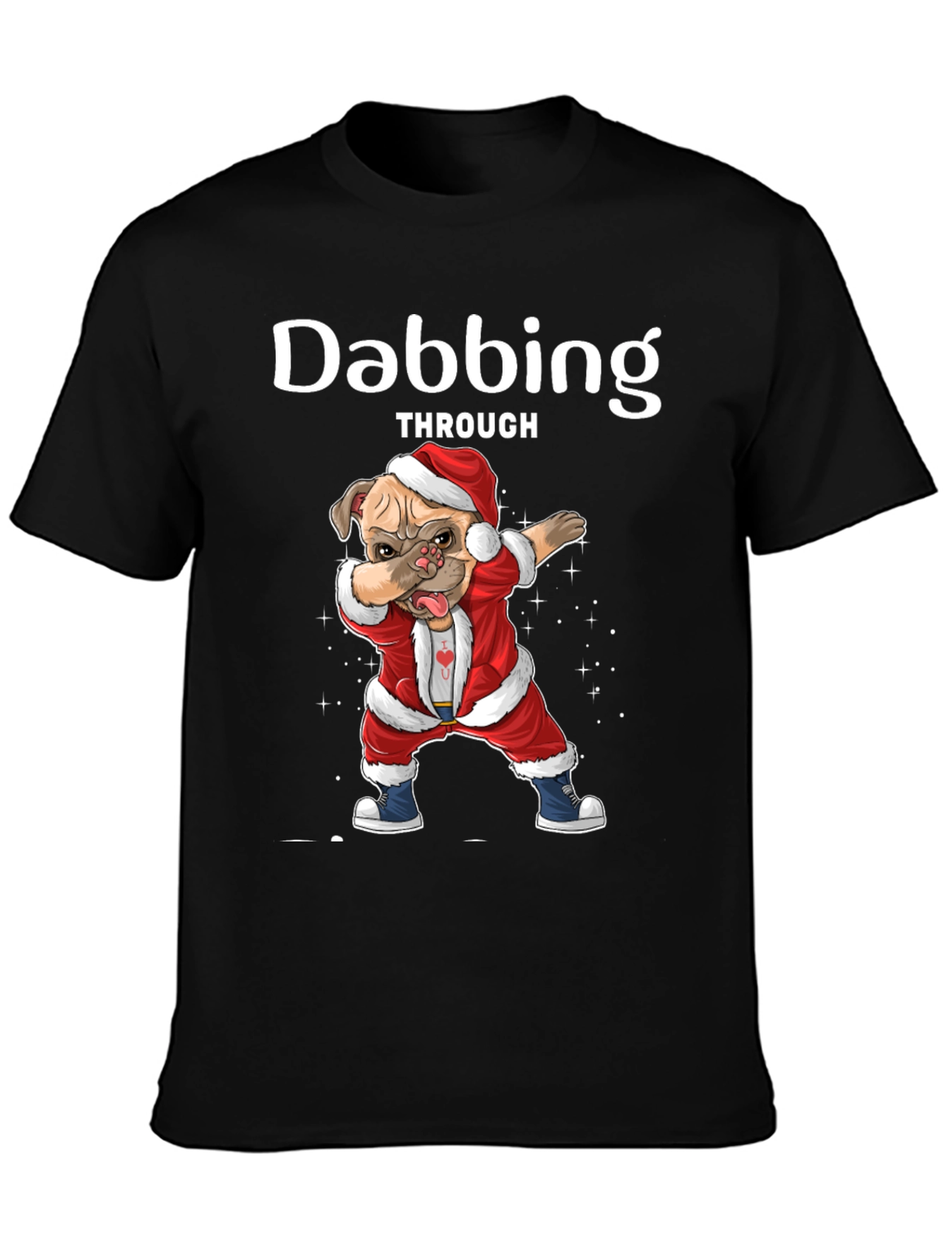 Dabbing Dog Christmas T-Shirt