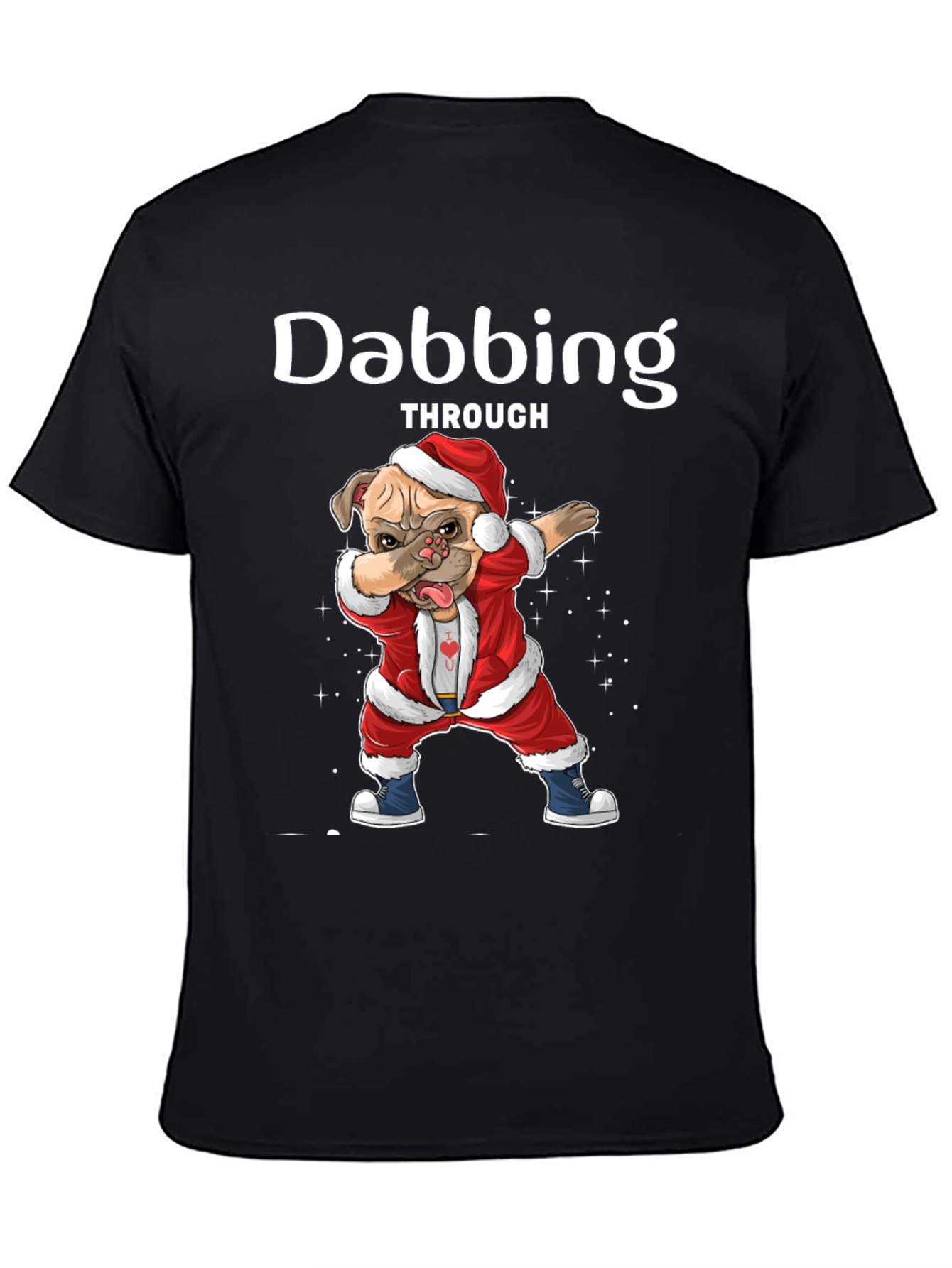 Dabbing Dog Christmas T-Shirt