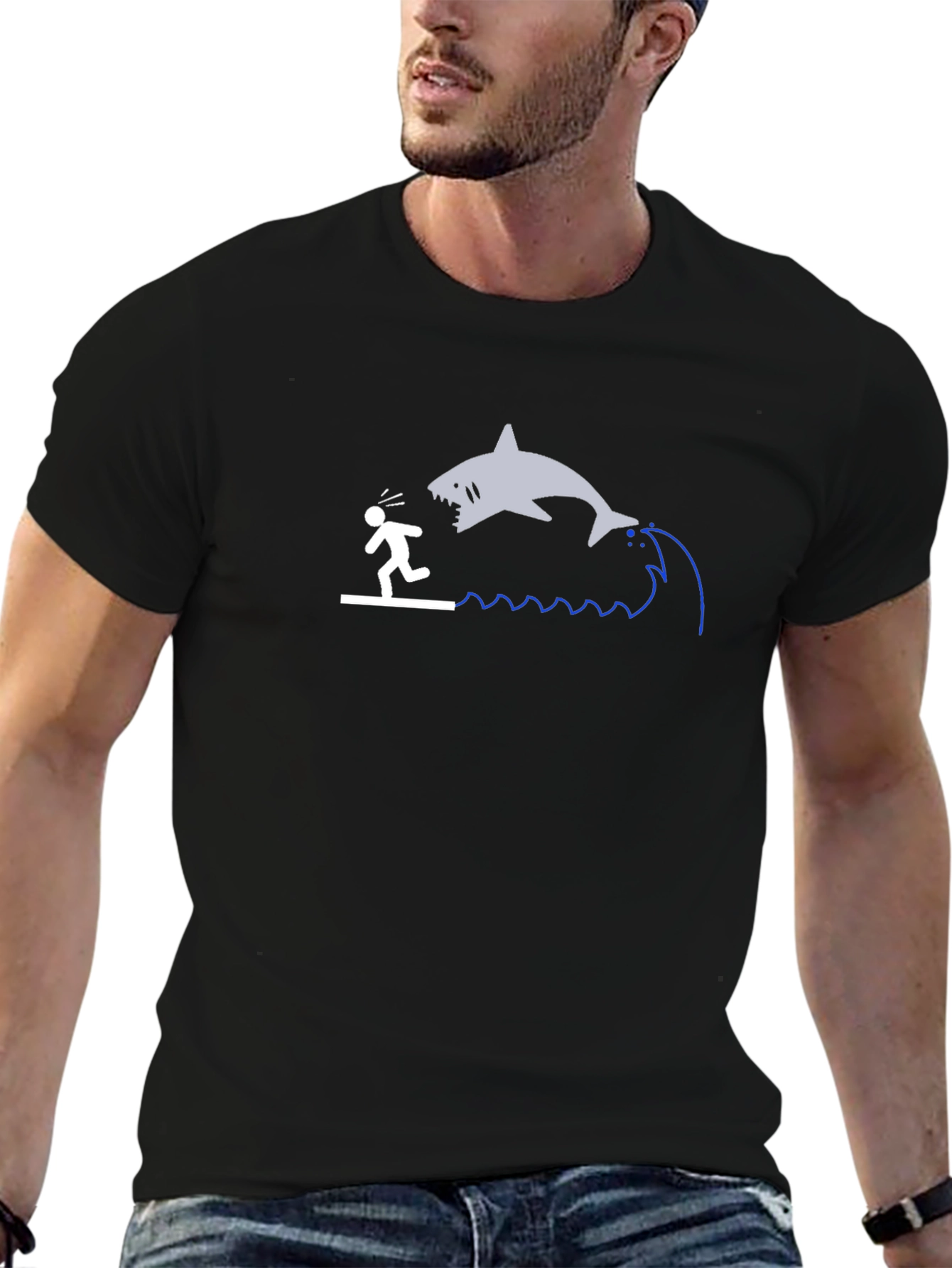 Shark Attack Graphic Tee - Run!
