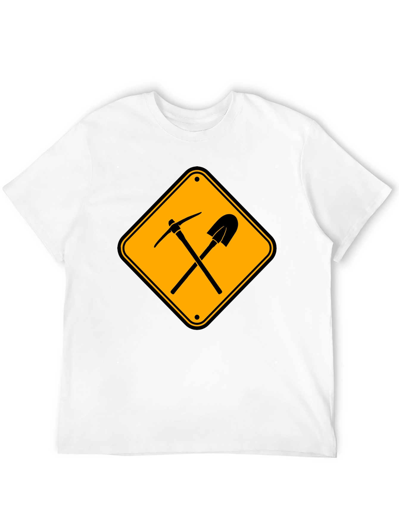 Mining Tools Sign T-Shirt - Black
