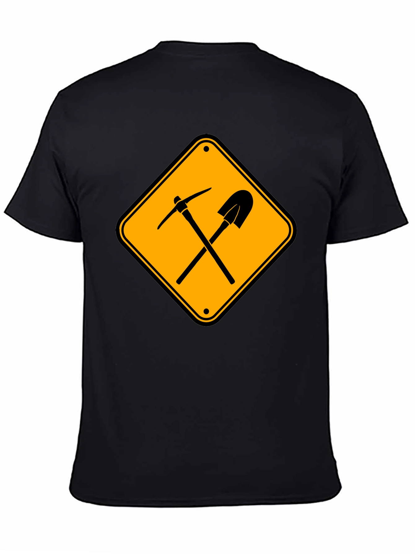 Mining Tools Sign T-Shirt - Black