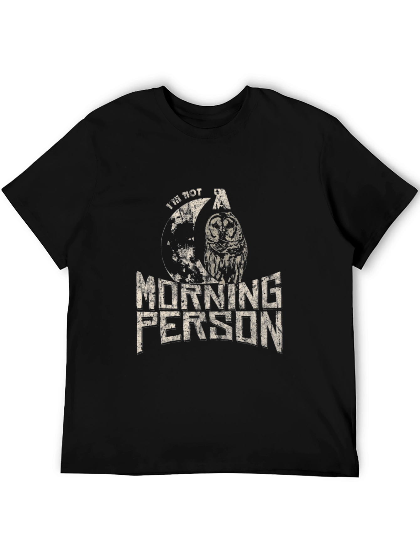 Im Not A Morning Person Owl Graphic T-Shirt