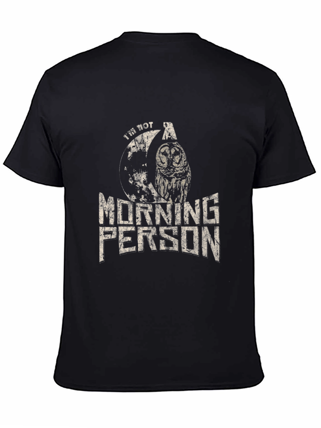 Im Not A Morning Person Owl Graphic T-Shirt