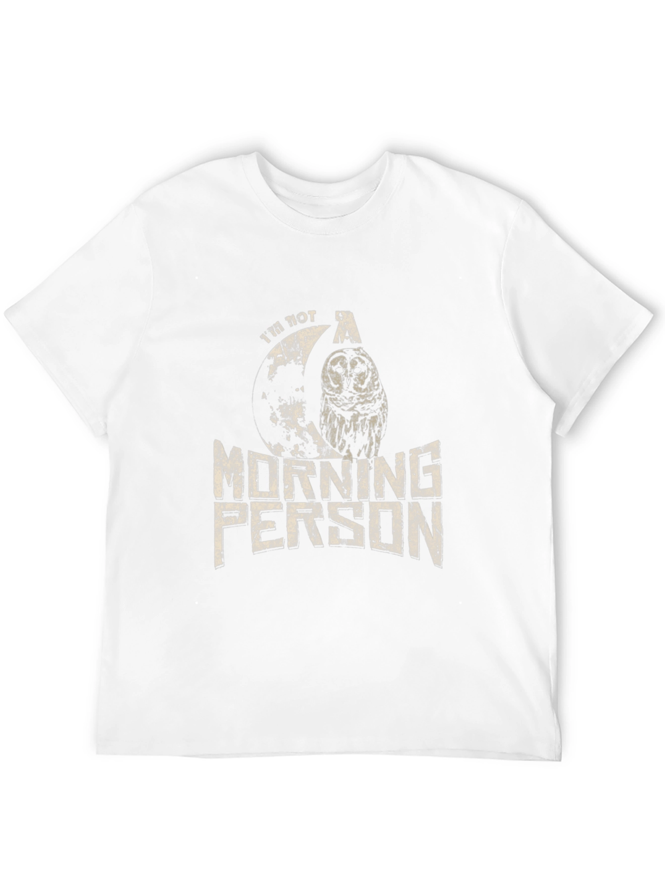 Im Not A Morning Person Owl Graphic T-Shirt