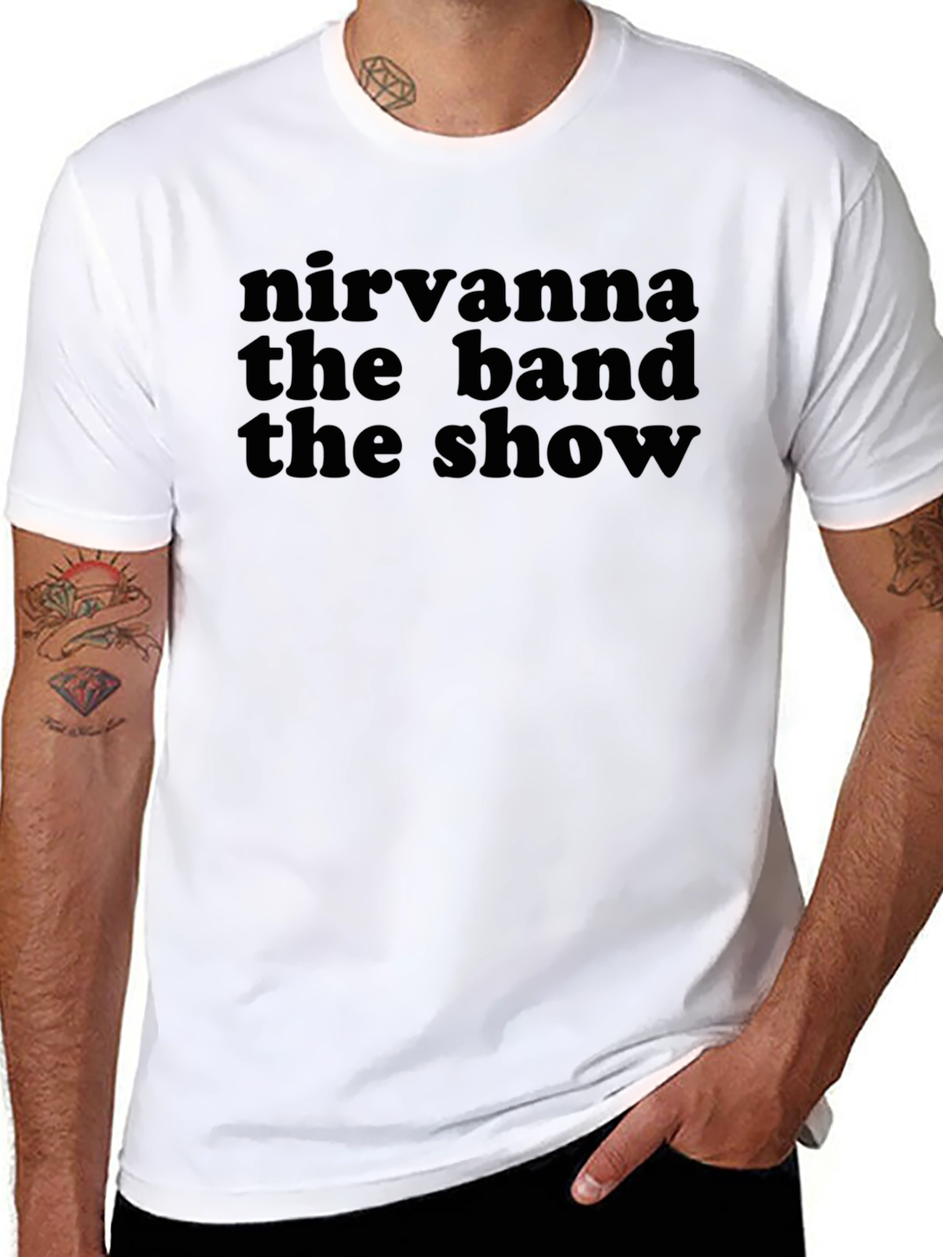 Nirvana The Band The Show Black T-Shirt