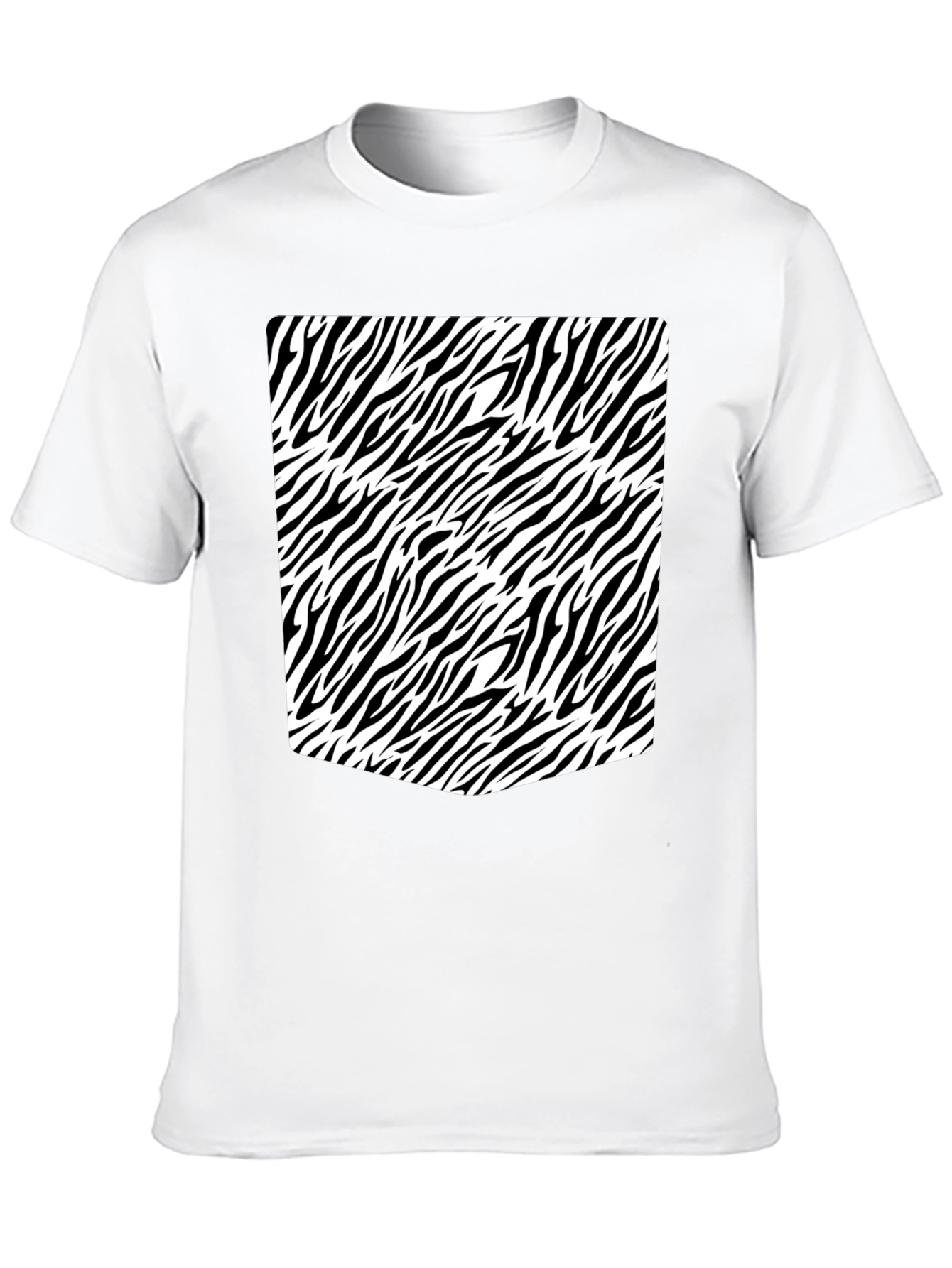 Zebra Print Black T-Shirt: Stylish & Unique
