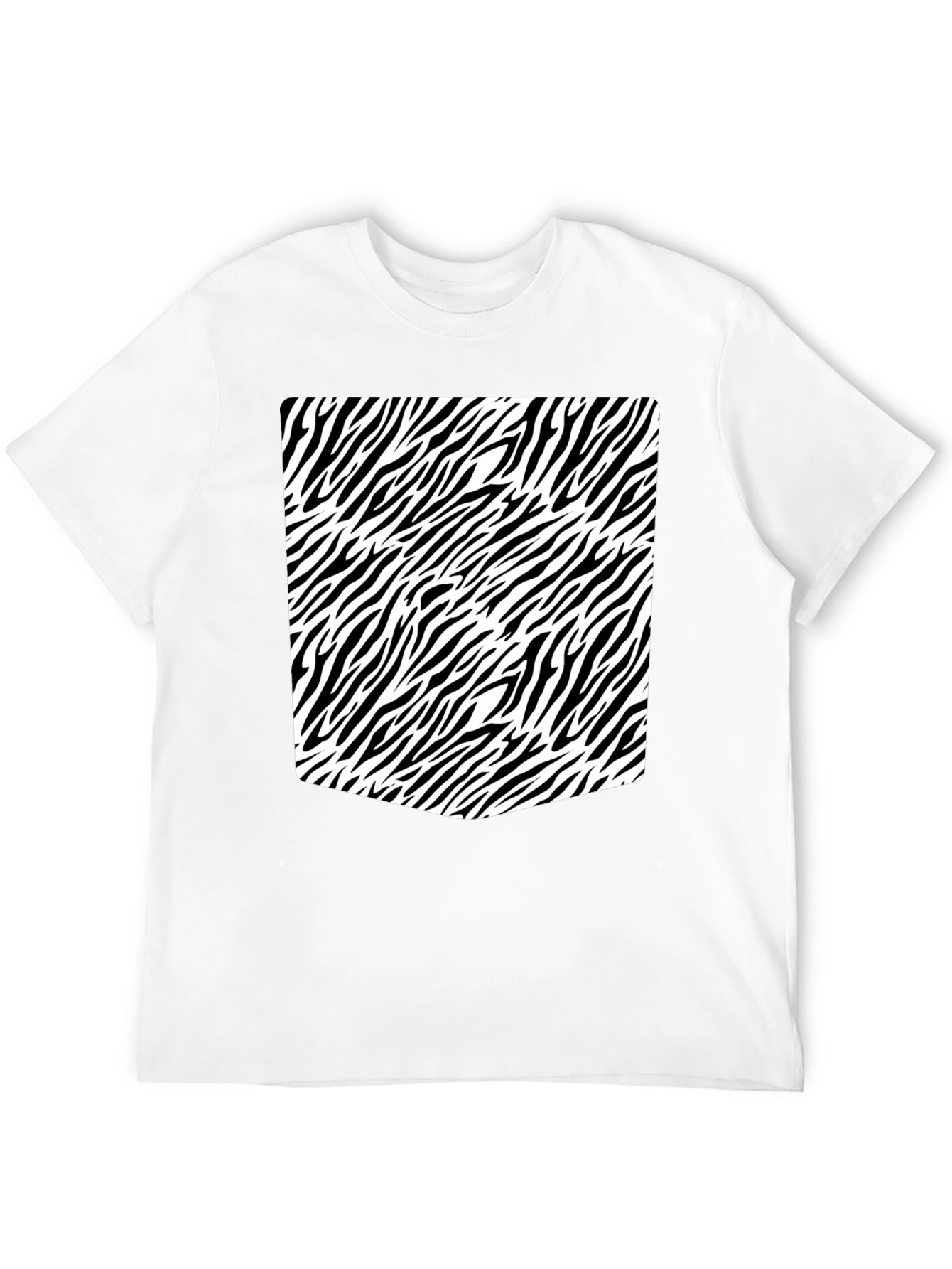 Zebra Print Black T-Shirt: Stylish & Unique