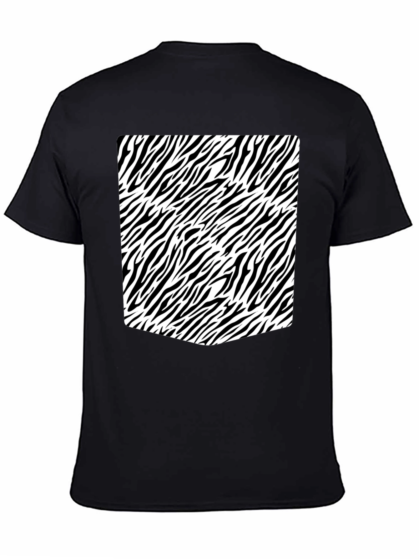 Zebra Print Black T-Shirt: Stylish & Unique