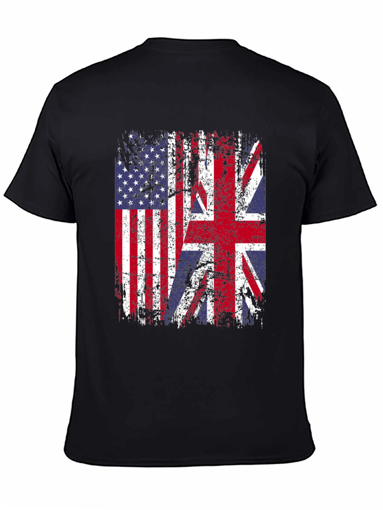 USA & UK Flag Graphic Tee