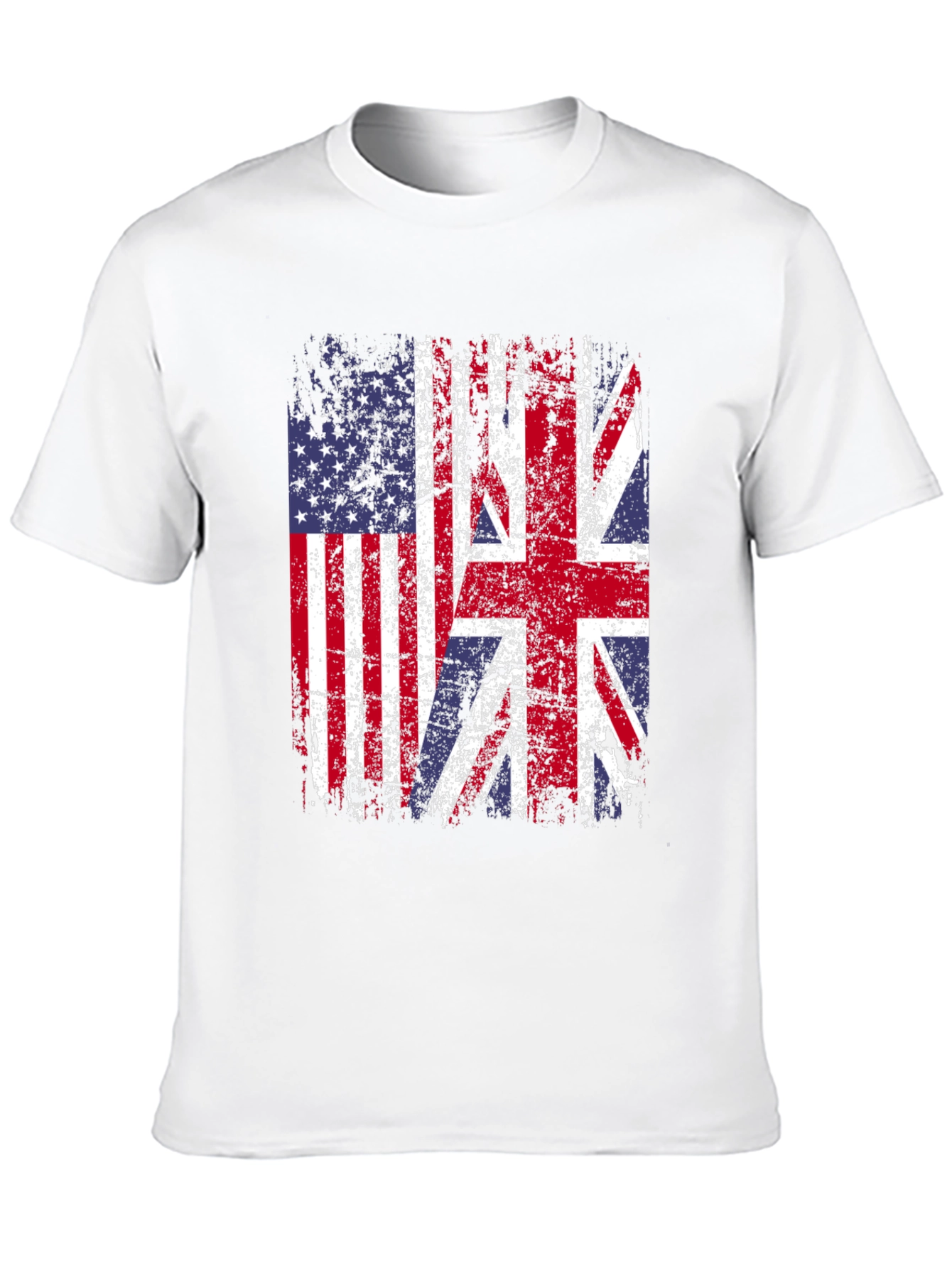 USA & UK Flag Graphic Tee