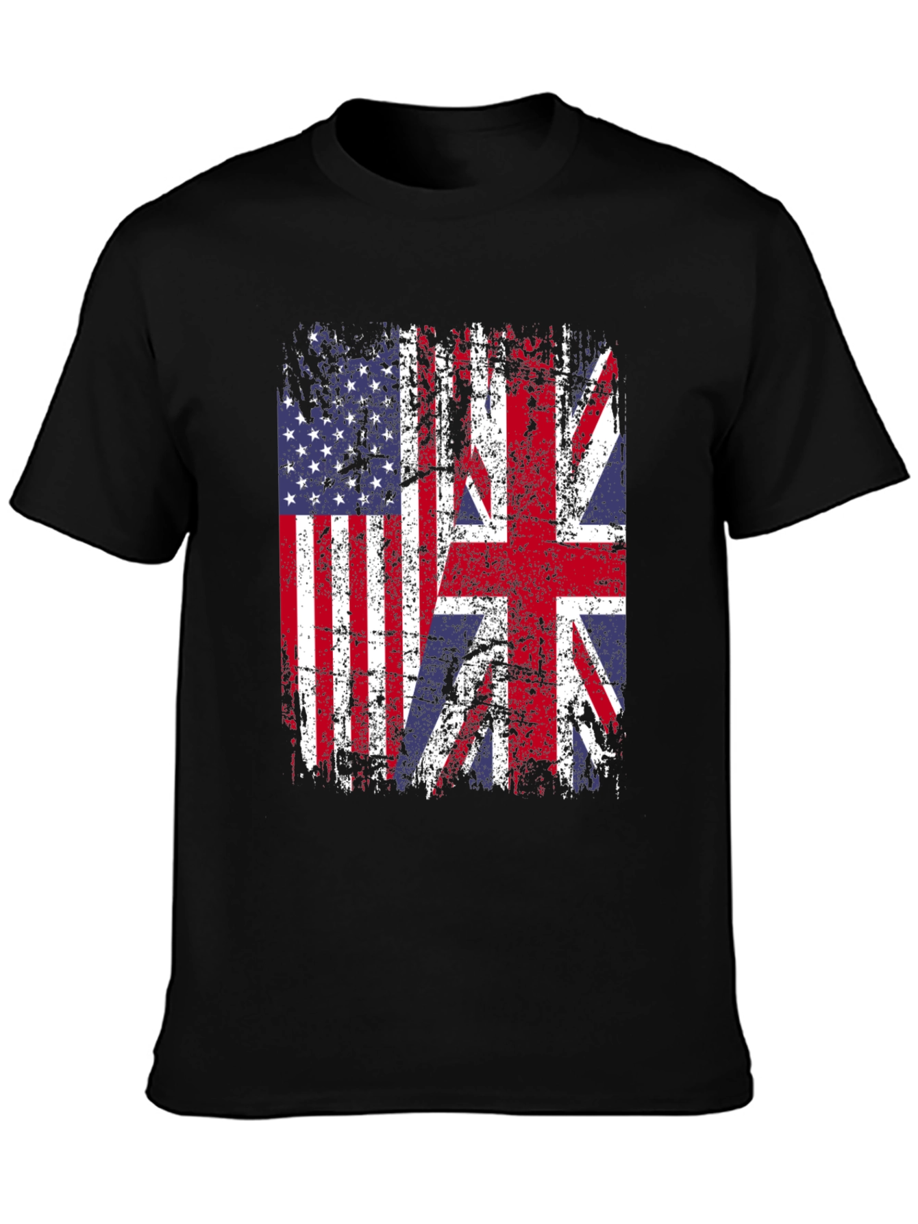USA & UK Flag Graphic Tee
