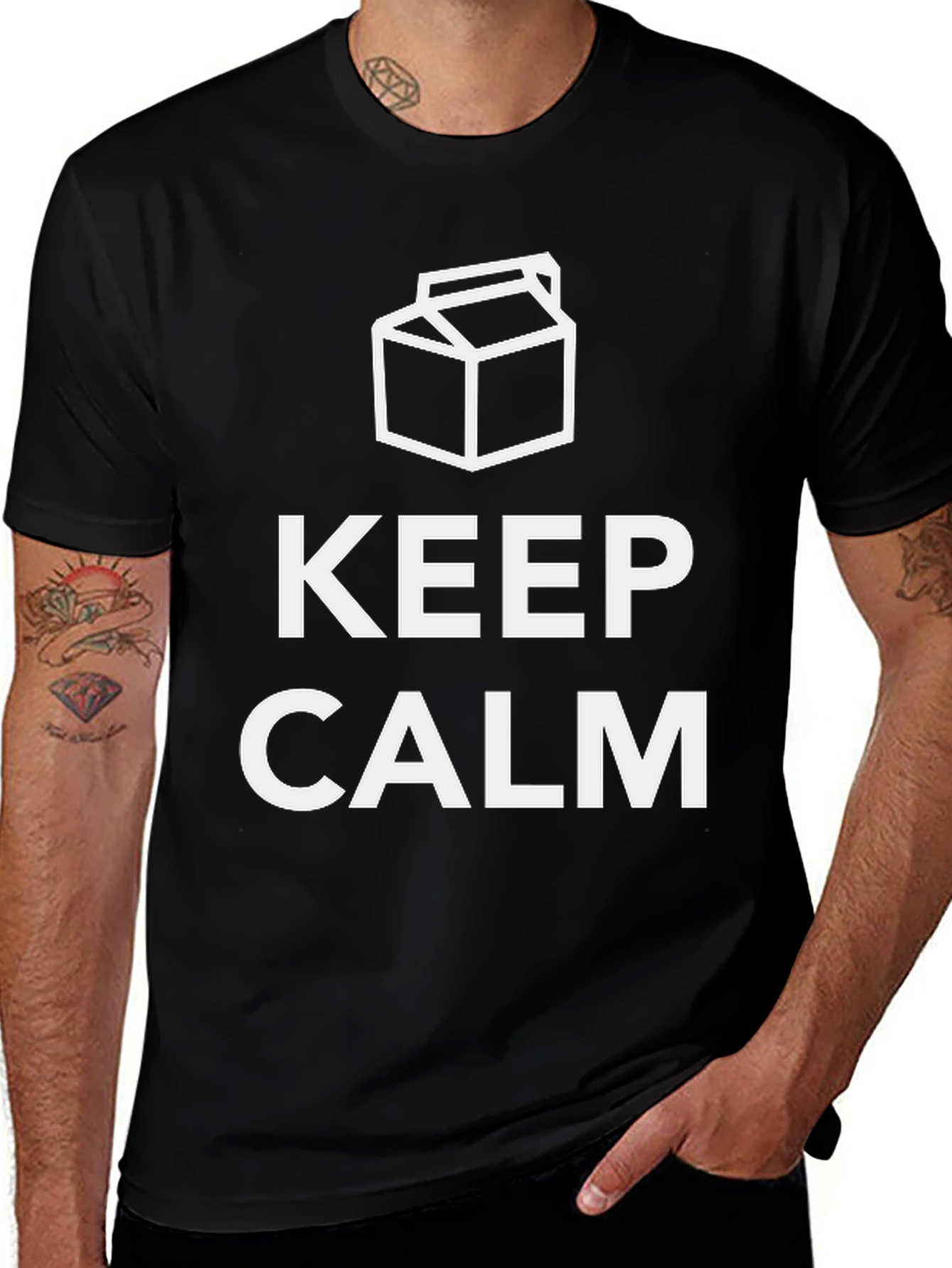 Keep Calm and Drink Milk T-Shirt