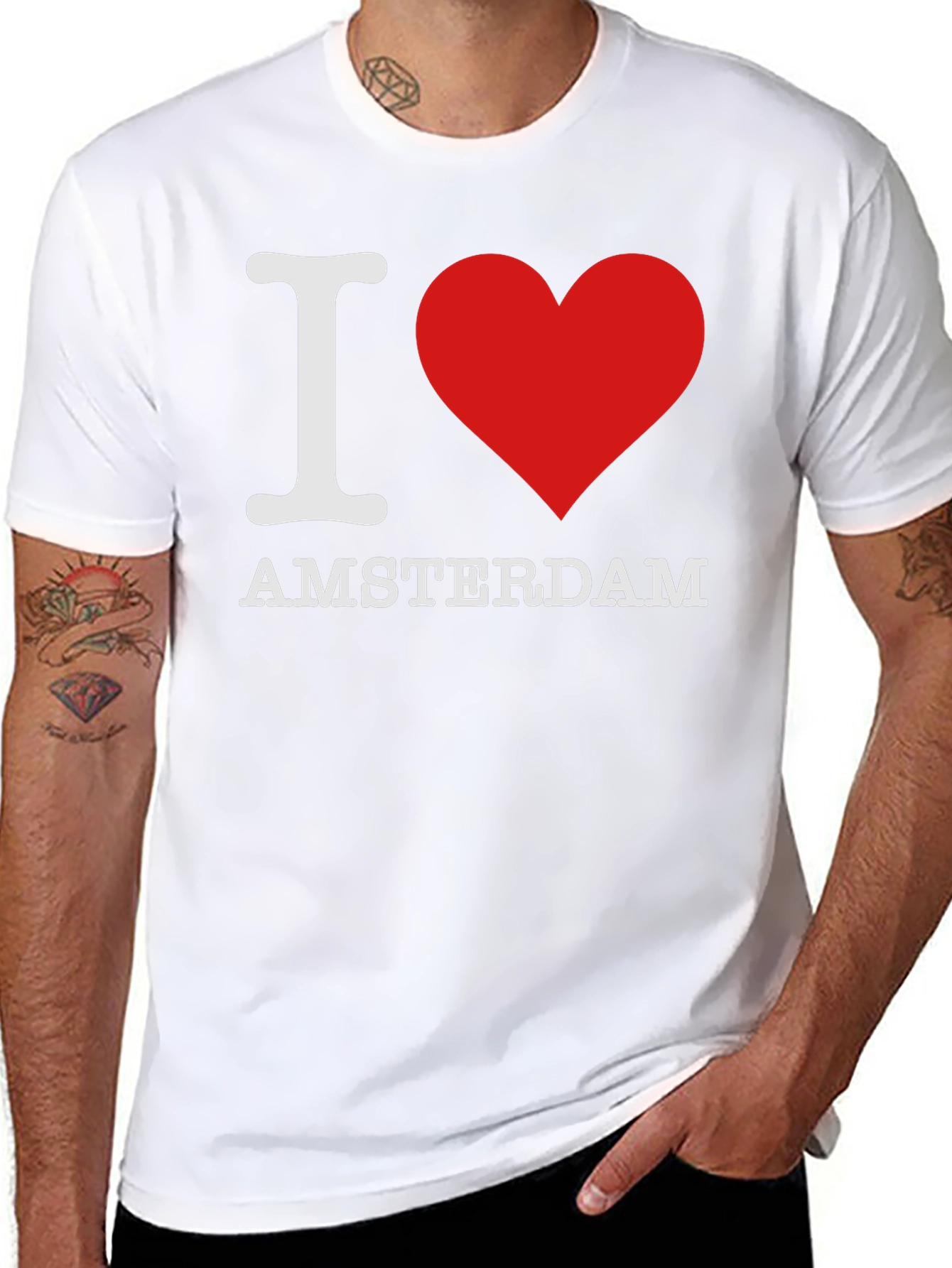 I Love Amsterdam T-Shirt - Classic Design