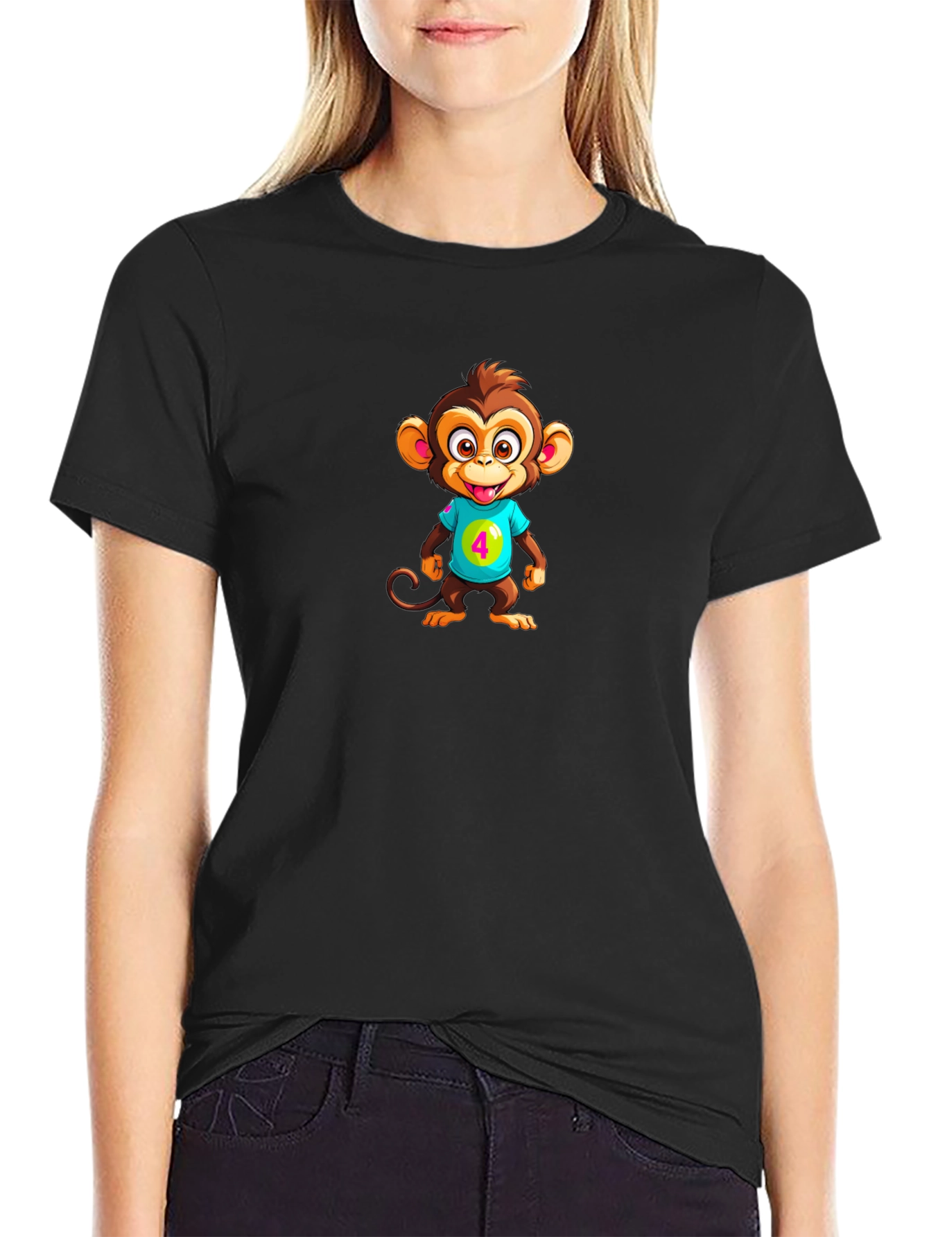 Cartoon Monkey Tee - Number 4