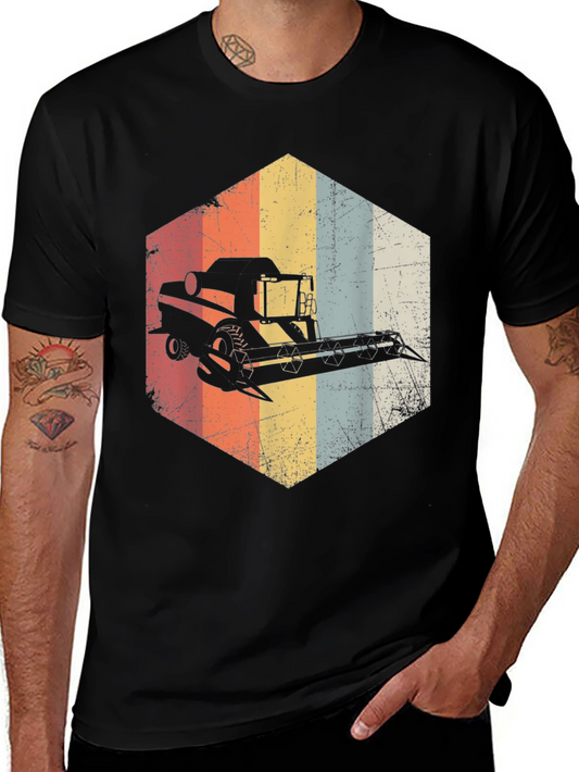 Vintage Harvester T-Shirt - Retro Farm Tee