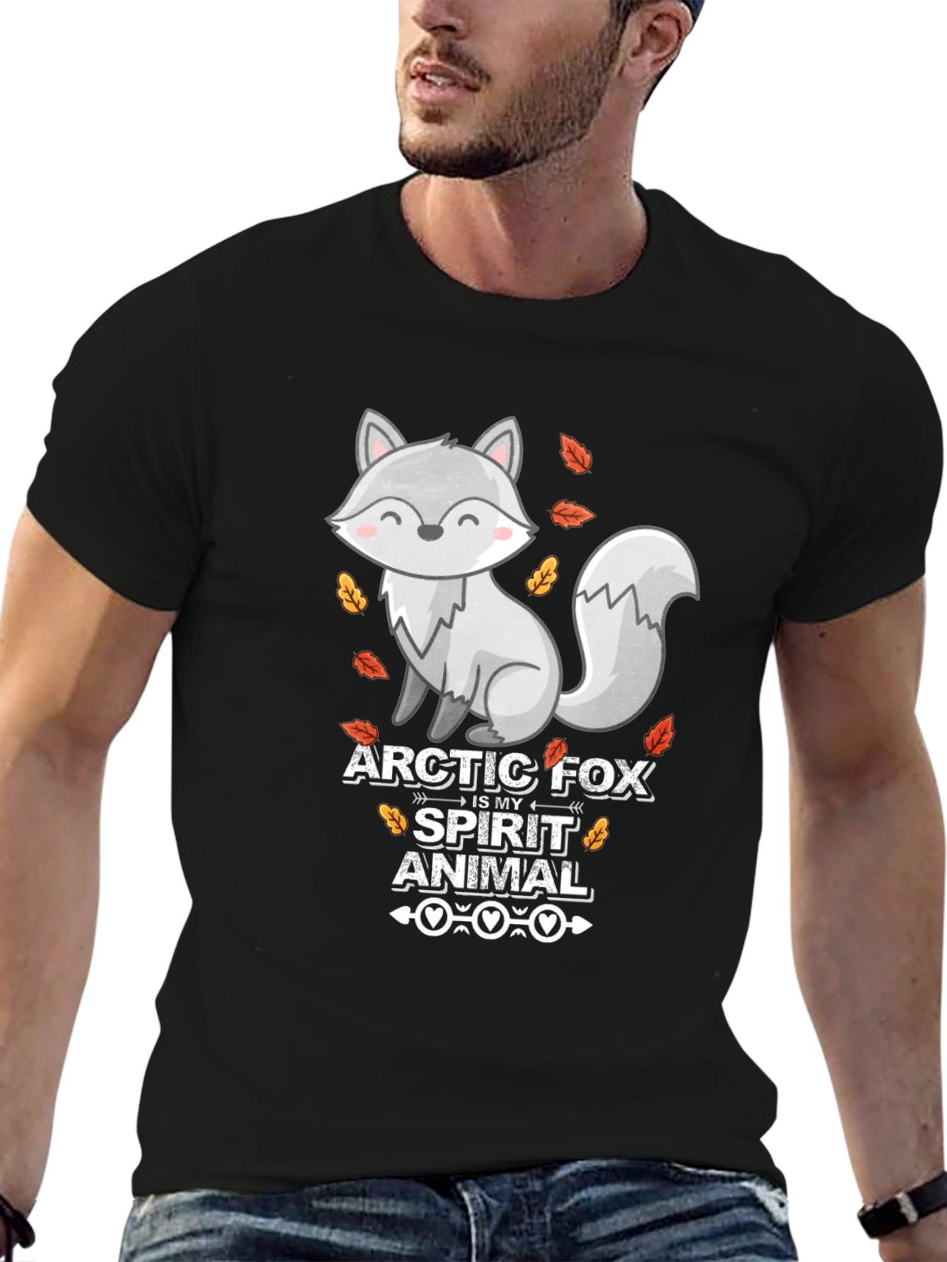Arctic Fox Spirit Animal Graphic Tee
